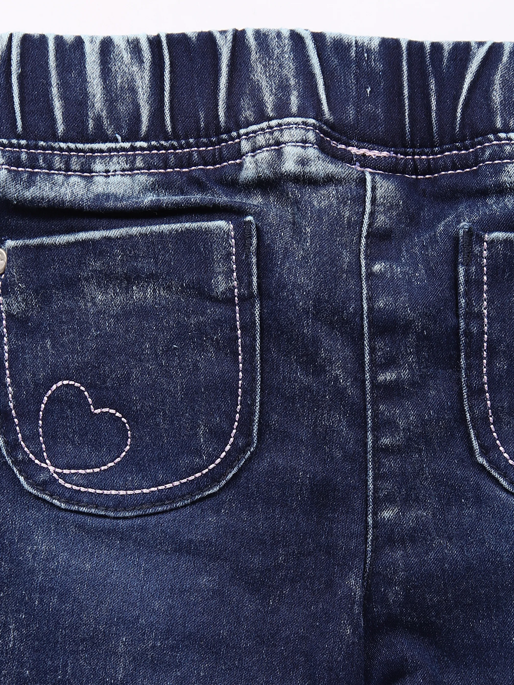 Bubble Gum BG Schlupfhose jeansblau mit Blau 846255 BLUE 3