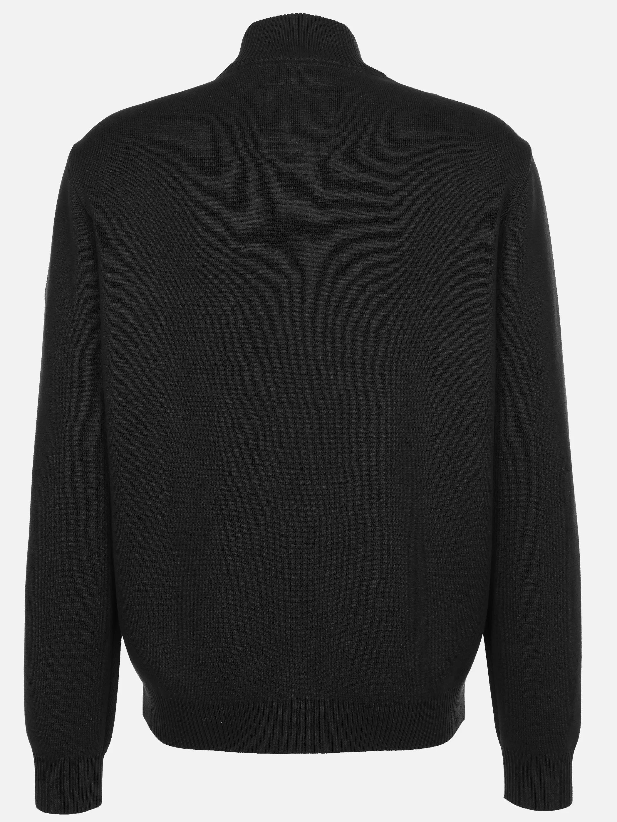 Jim Spencer He. Strickjacke Velour Schwarz 929627 BLACK 2