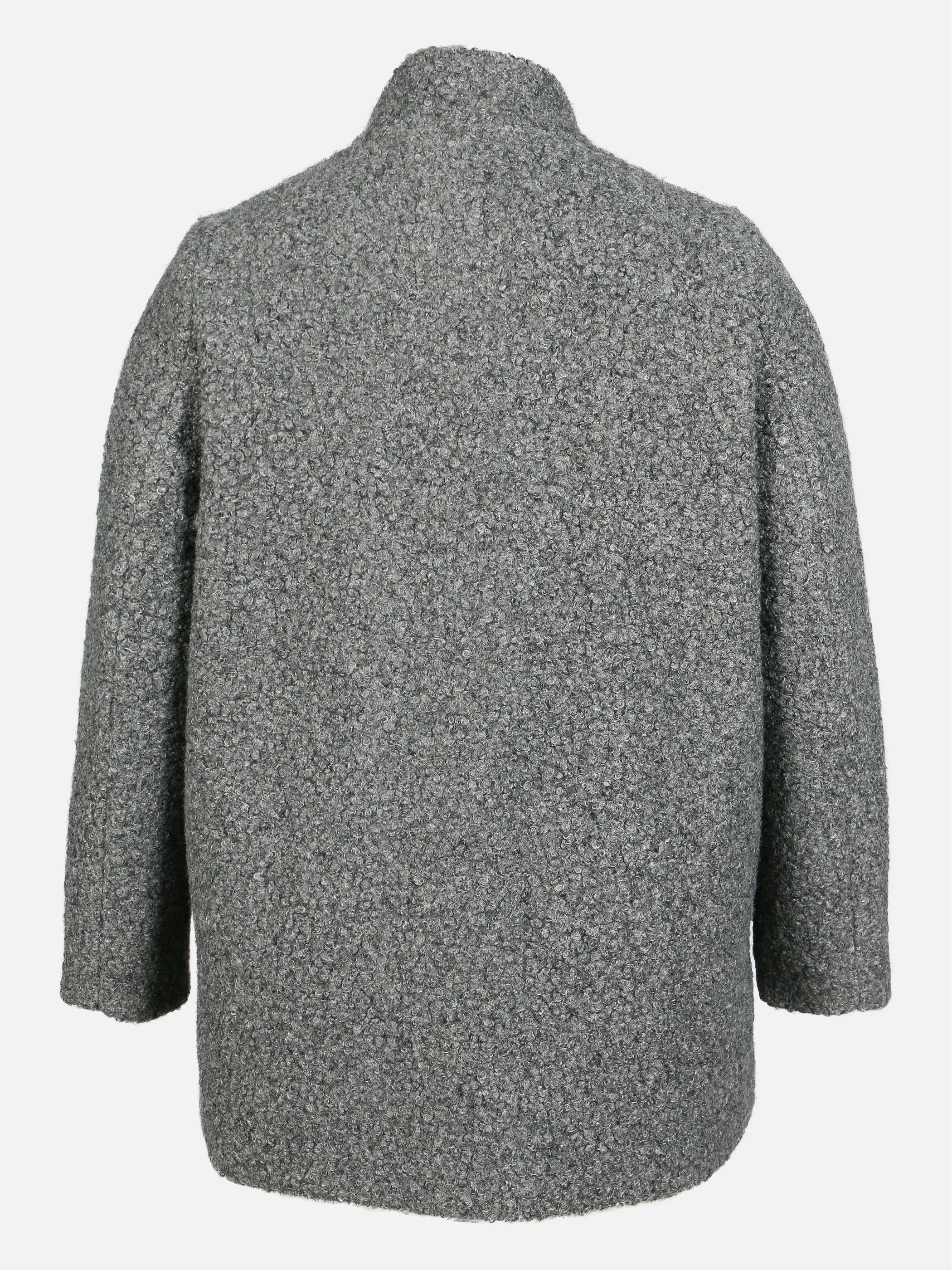 Sonja Blank Da-gr.Gr. Wolljacke m. Stehkragen Grau 929561 0006 2
