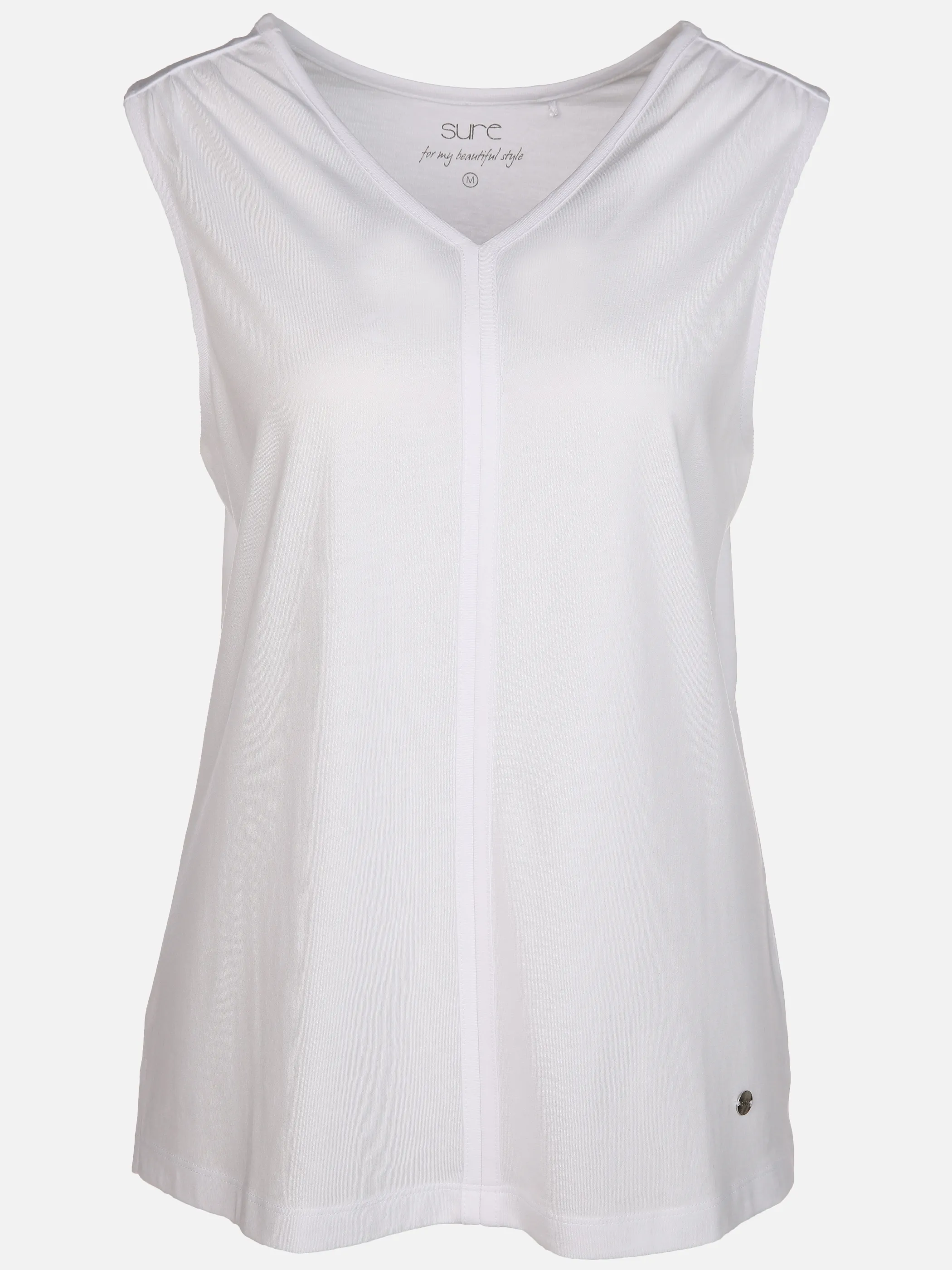Sure Da-Tanktop einfarbig Weiß 890342 WHITE 1