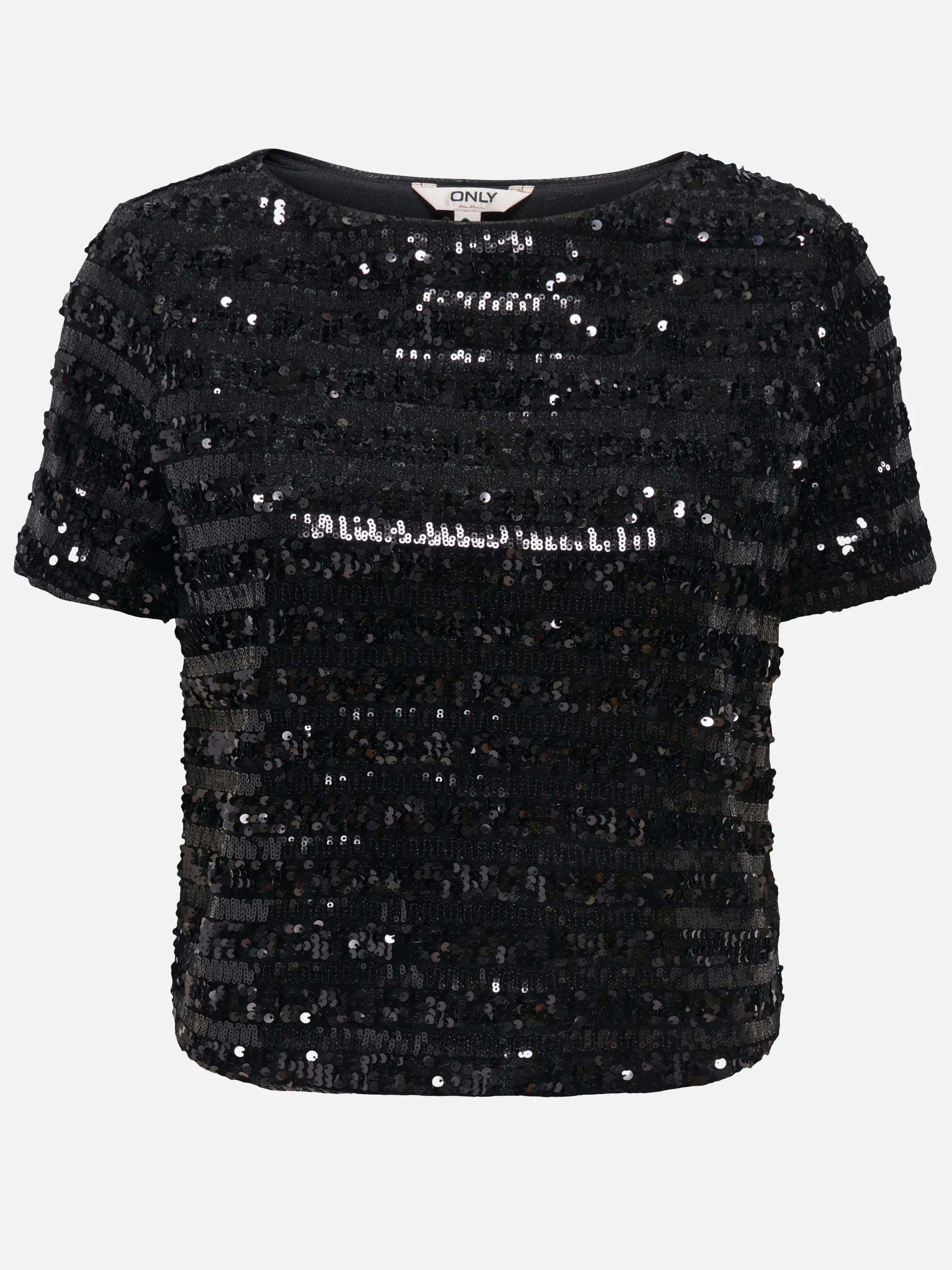 Only 15383758 ONLSALIKA S/S SEQUINS Schwarz 933841 177911001 3