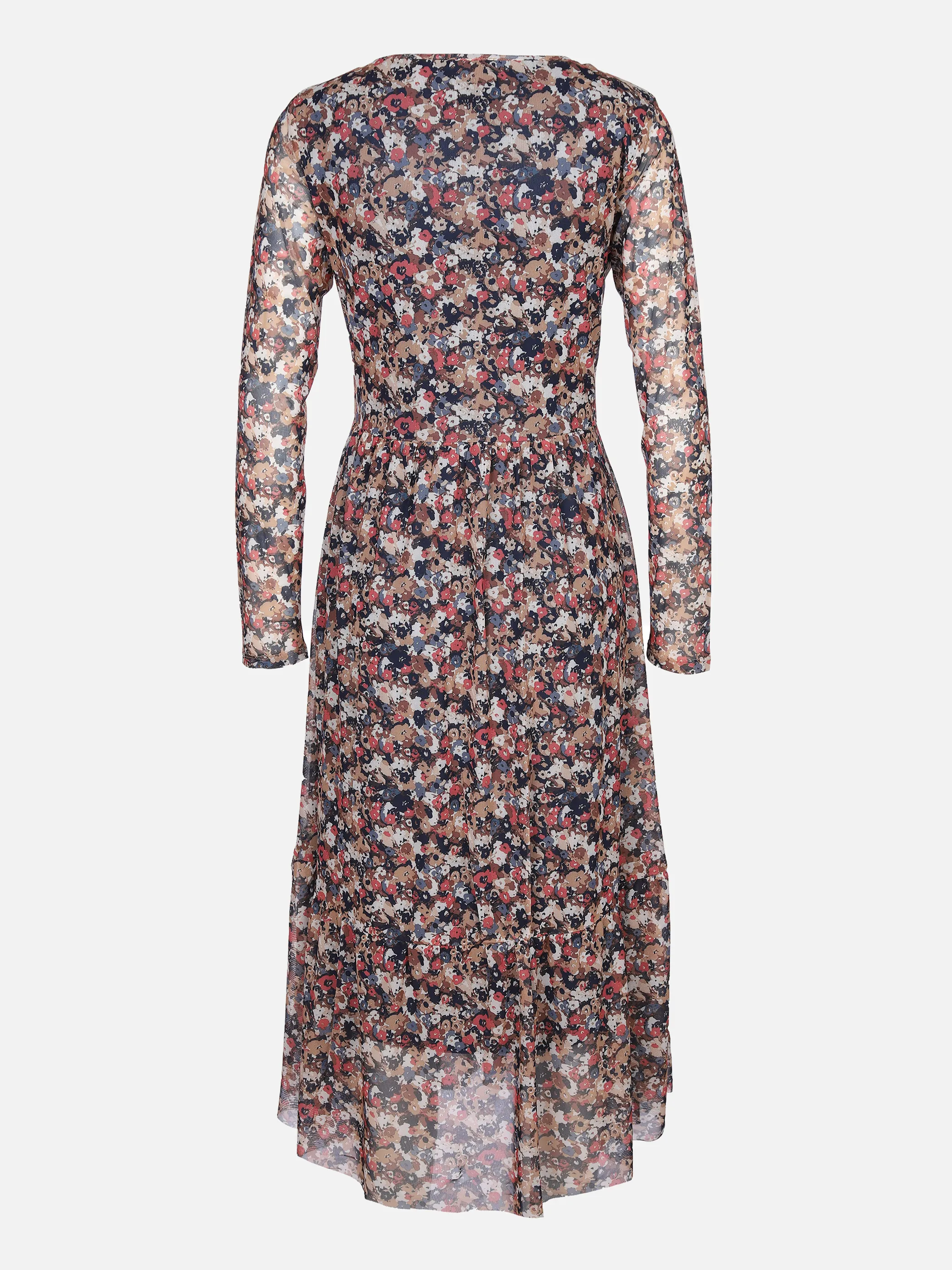 Tom Tailor 1030257 printed mesh dress Braun 861177 30197 2