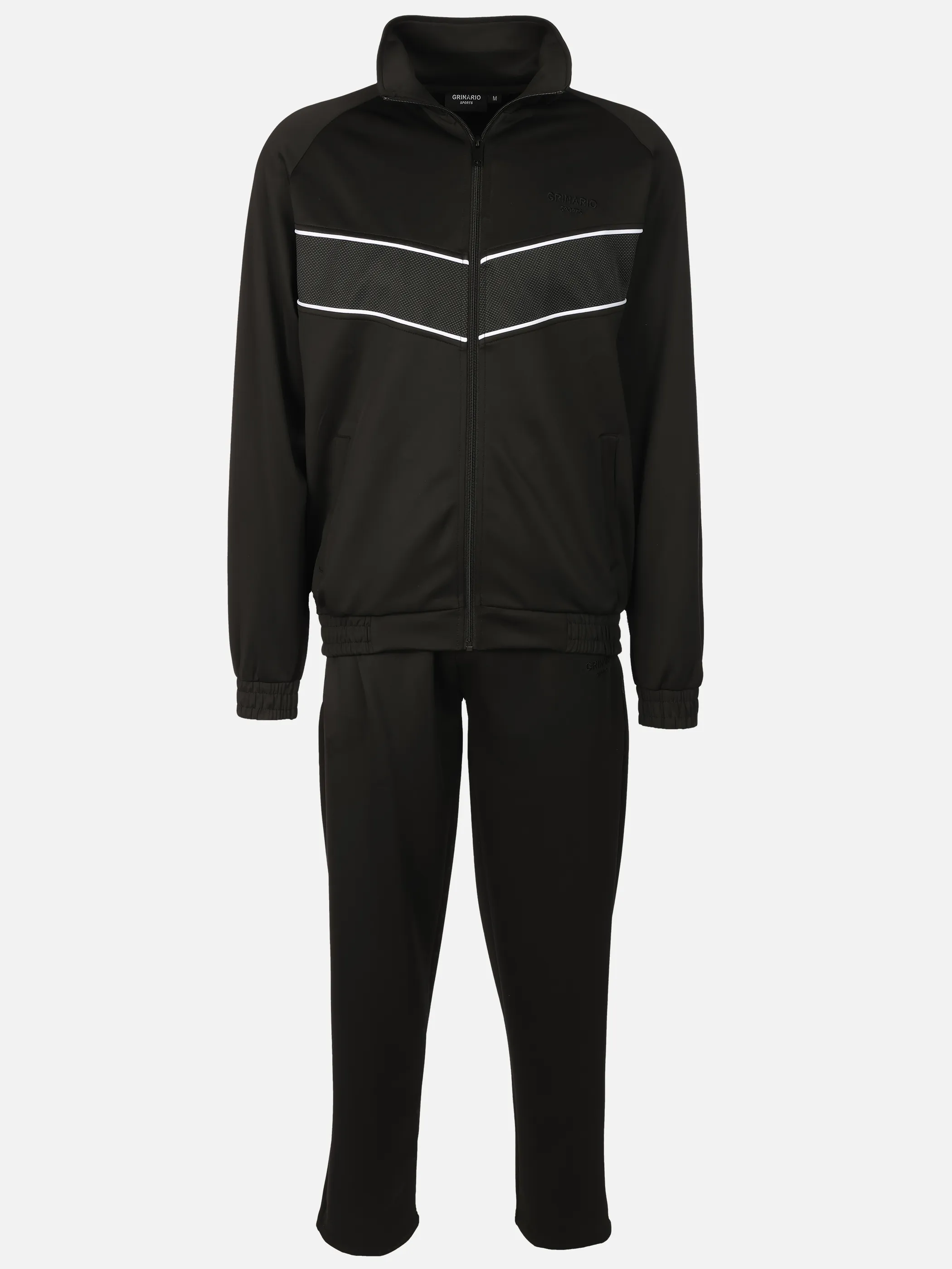 Grinario Sports He-Trainingsanzug Schwarz 920600 BLACK 1