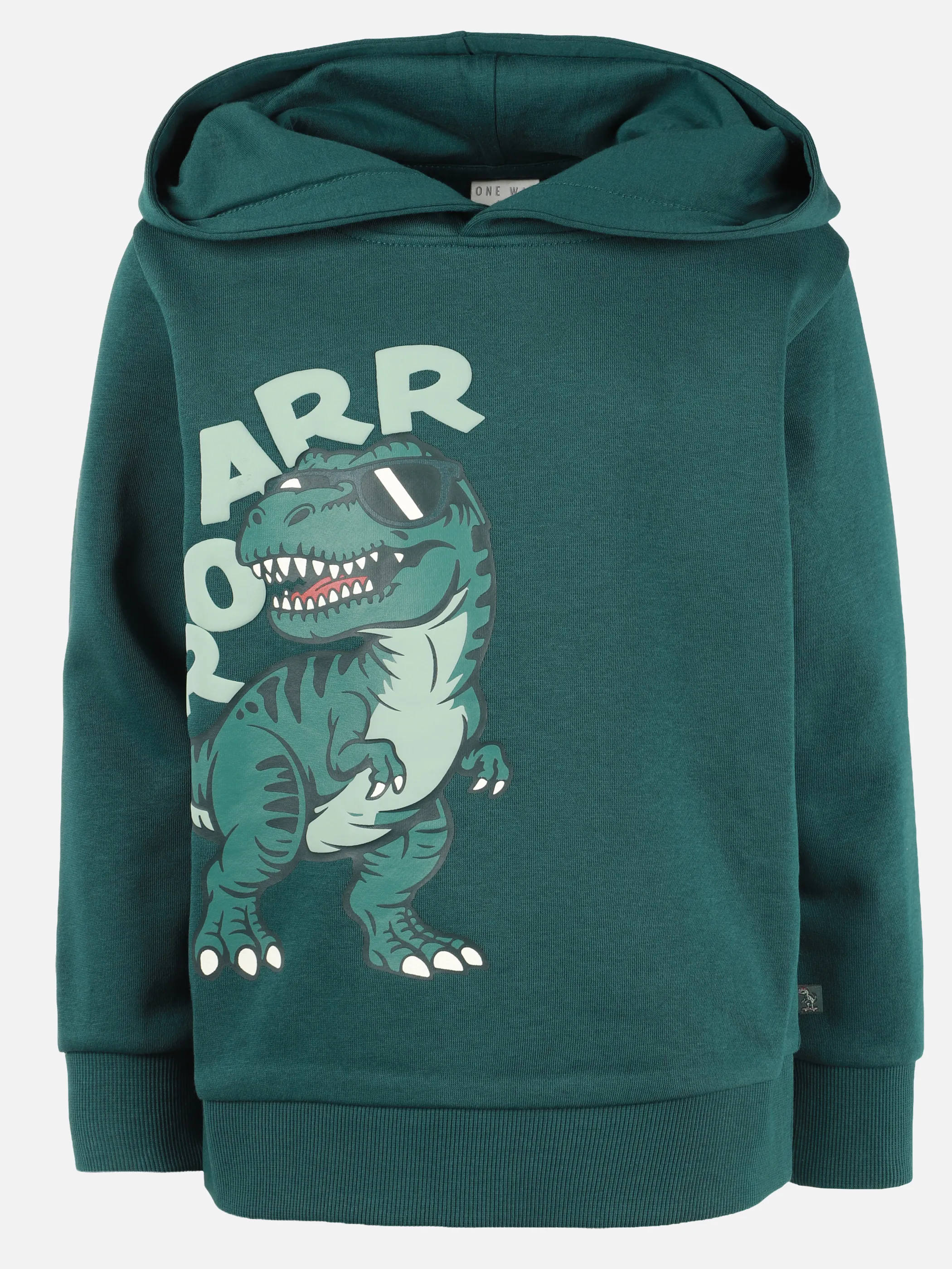 One Way KJ Hoodie mit Dino "ROAR"  FP in grün Grün 929726 SEA MOSS 1