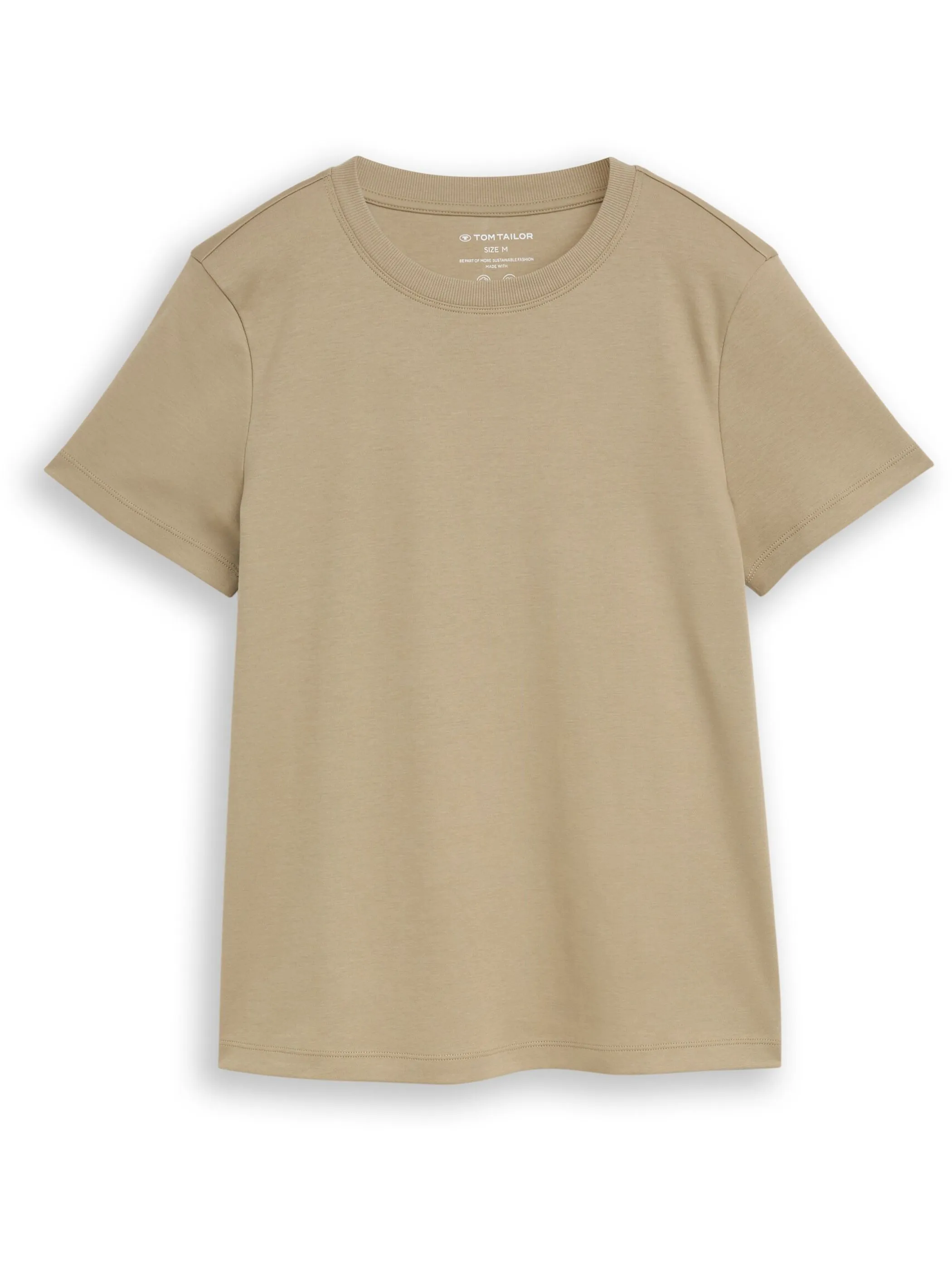 Tom Tailor 1050424 NOS T-shirt  crew neck basic interlock Grün 922031 11863 1