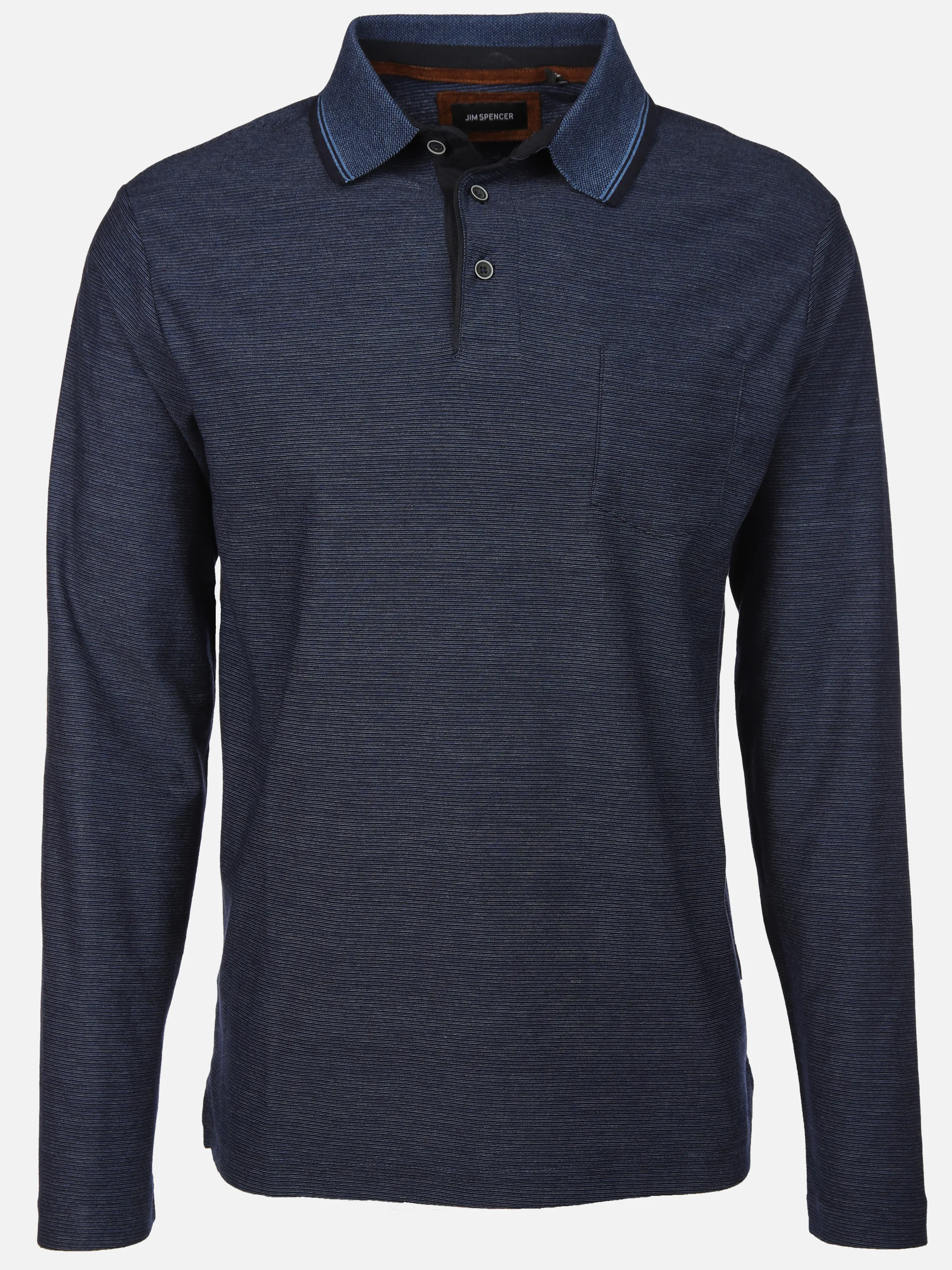 Jim Spencer He. Poloshirt 1/1 Arm grindle Blau 898406 NAVY 1 Jim Spencer He. Poloshirt 1/1 Arm grindle Blau 898406 NAVY 1