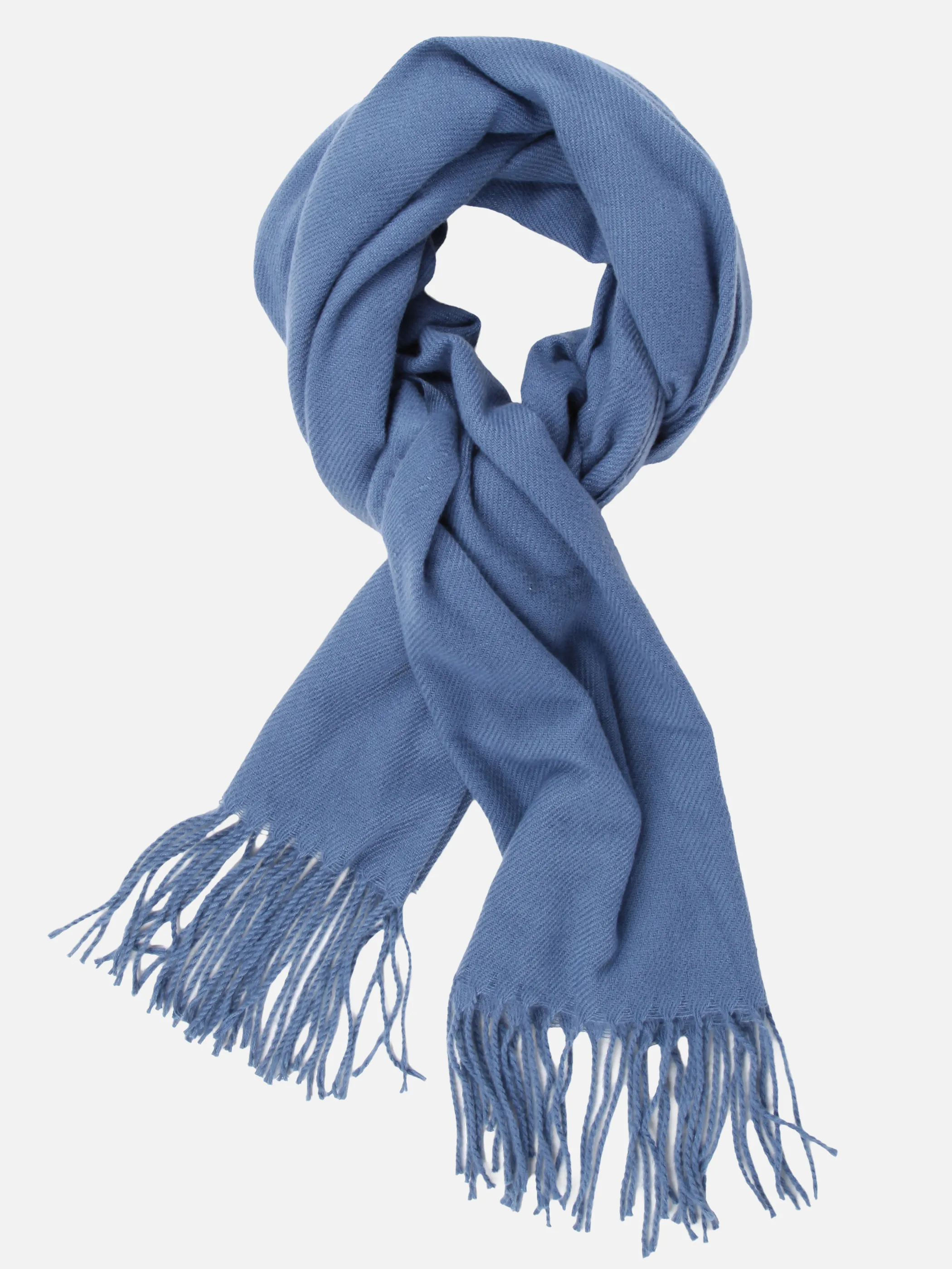 Sure Da-Schal m. Fransen Blau 929411 BLAU 2