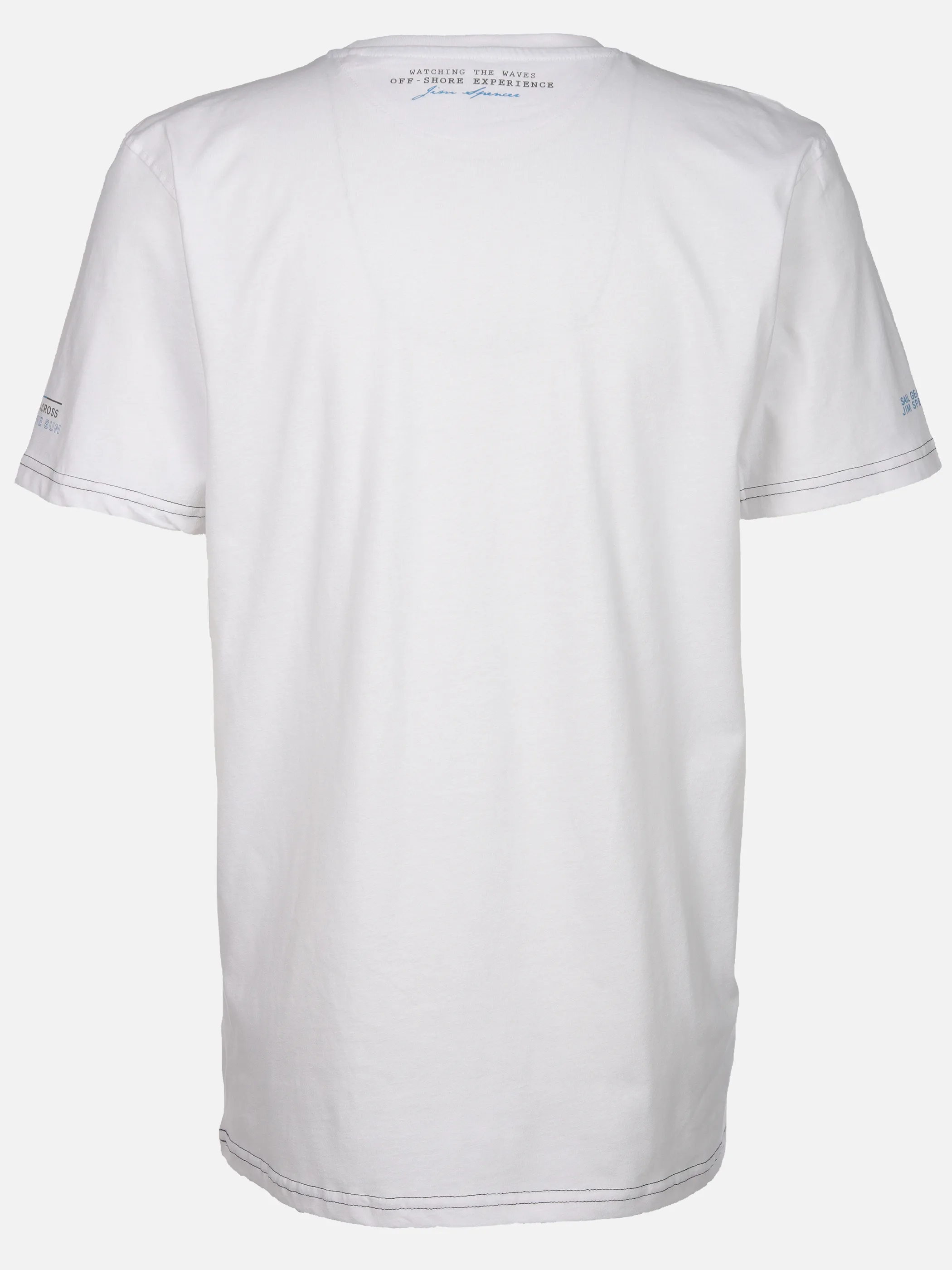Jim Spencer He. T-Shirt 1/2 Arm print Weiß 910900 WHITE 2