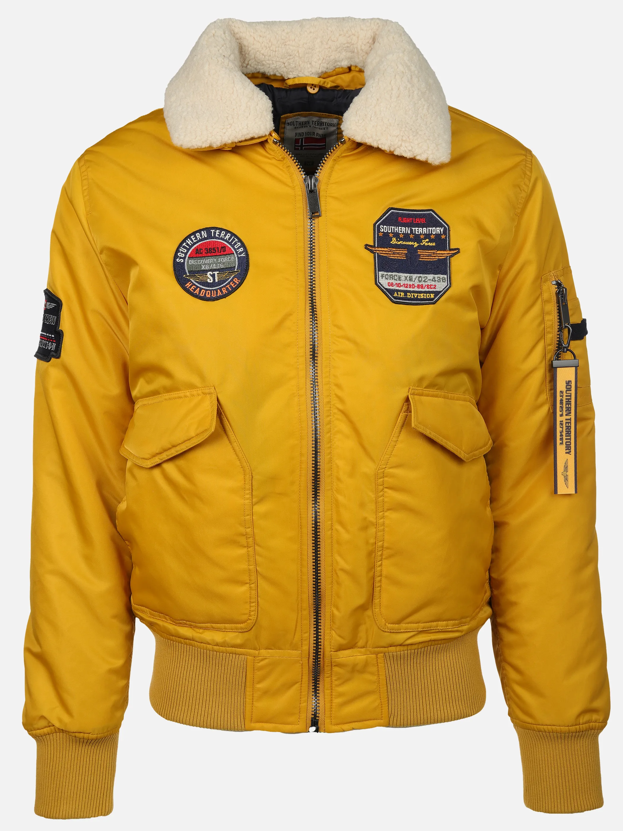 Southern Territory He. Fliegerblouson Sherpa gelb Gelb 916380 1567 1