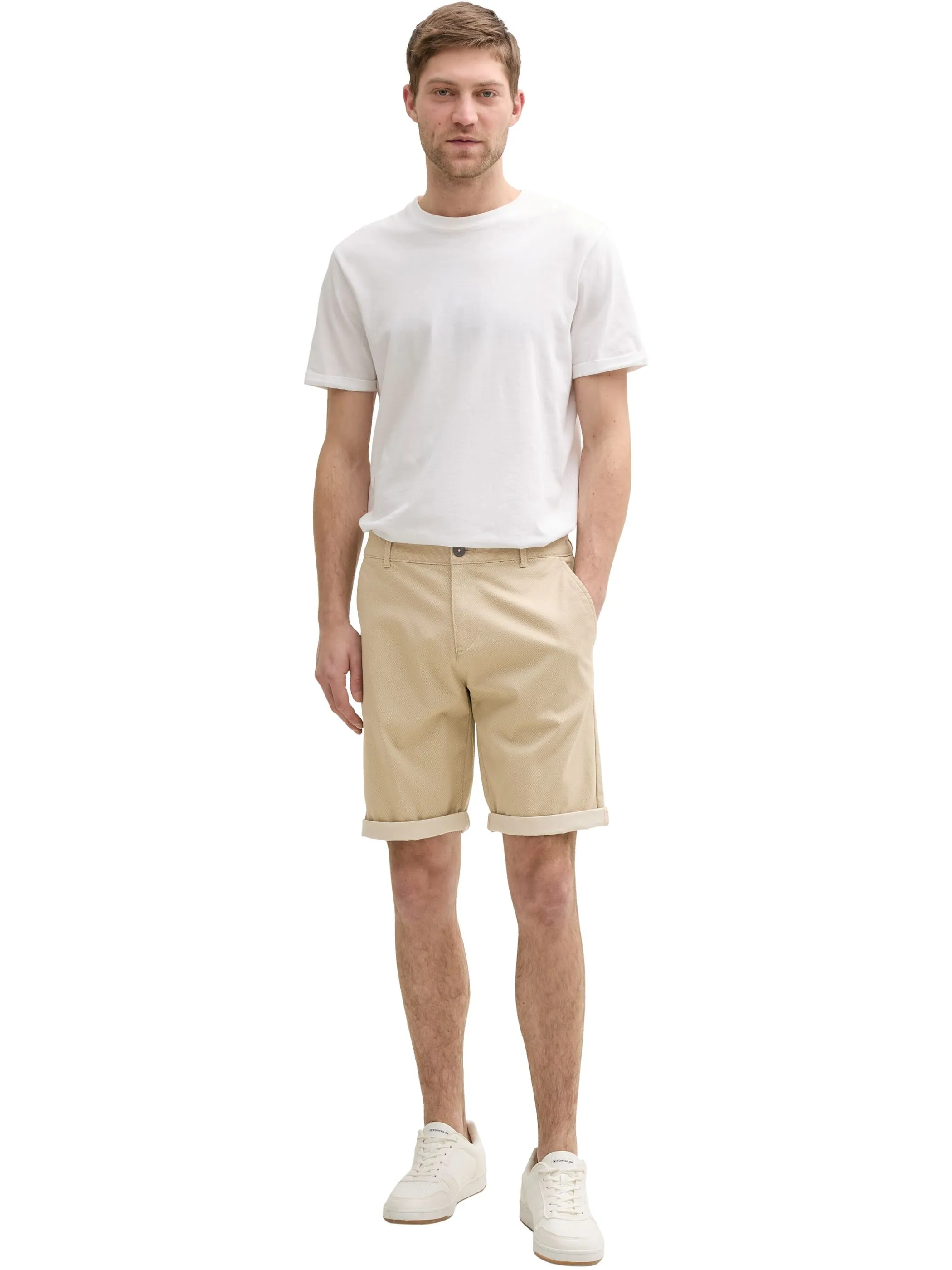 Tom Tailor 1047143 slim chino shorts Beige 905889 37214 4