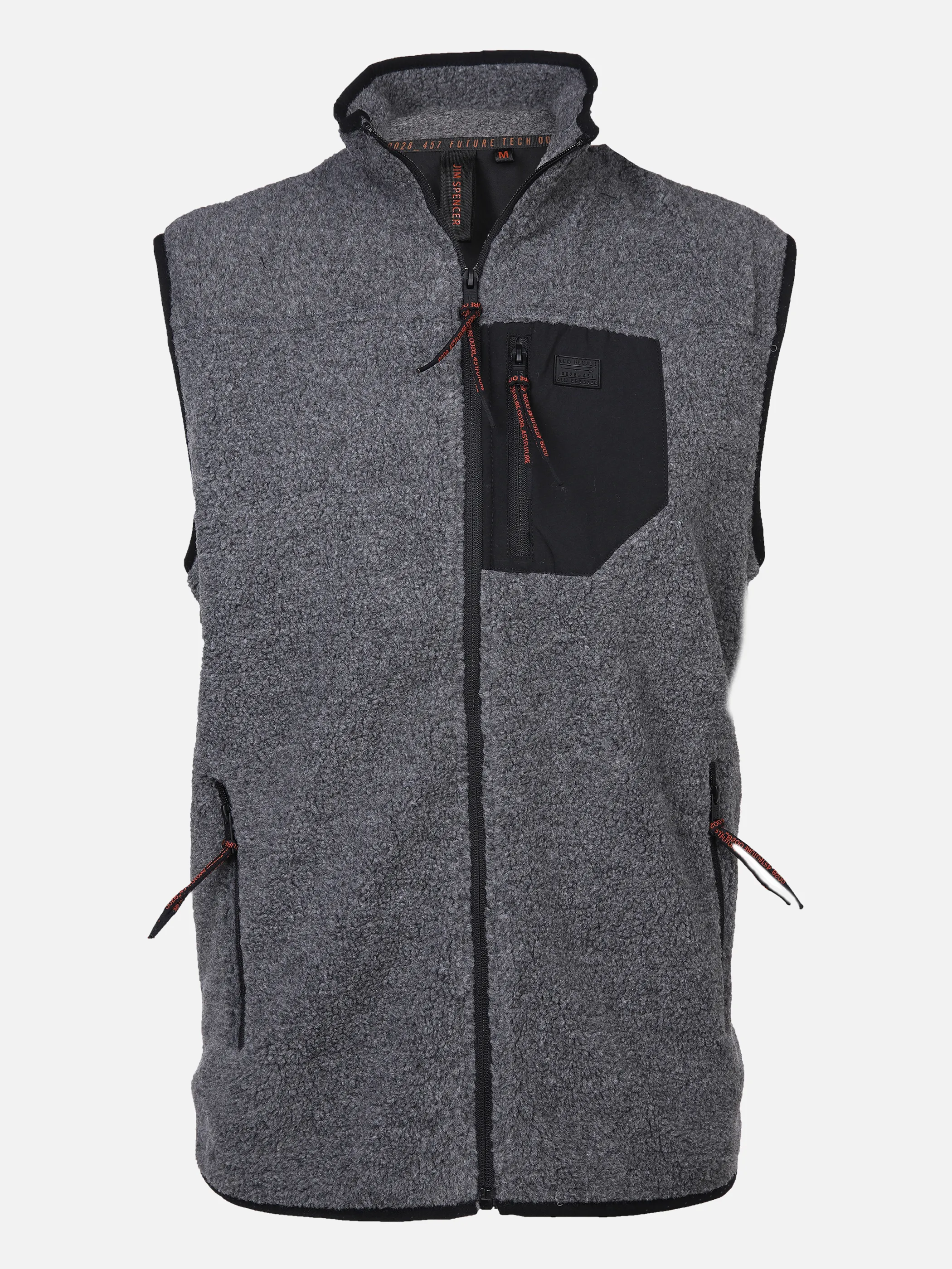Jim Spencer He. Sherpafleeceweste Grau 867035 GREY MEL 1 Jim Spencer He. Sherpafleeceweste Grau 867035 GREY MEL 1