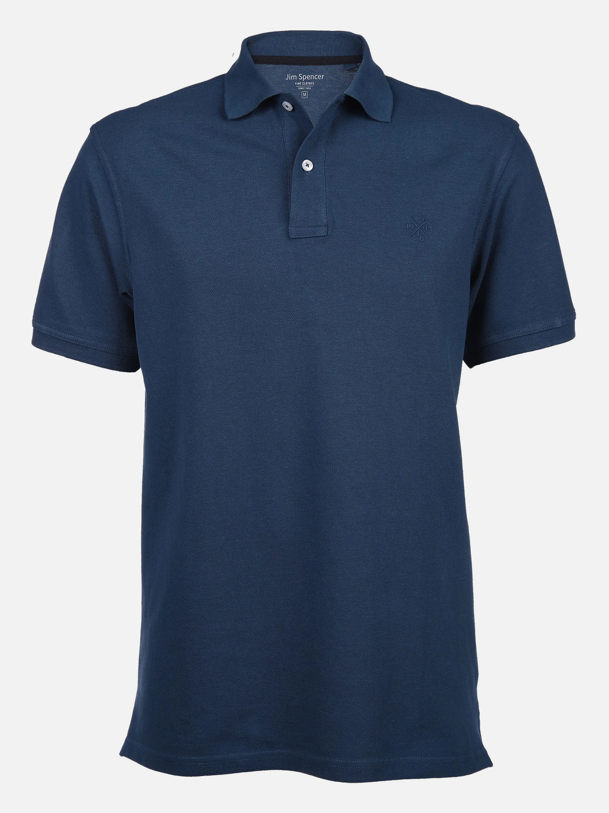 Jim Spencer He. Poloshirt 1/2 Arm uni basic Blau 852325 JEANS 1