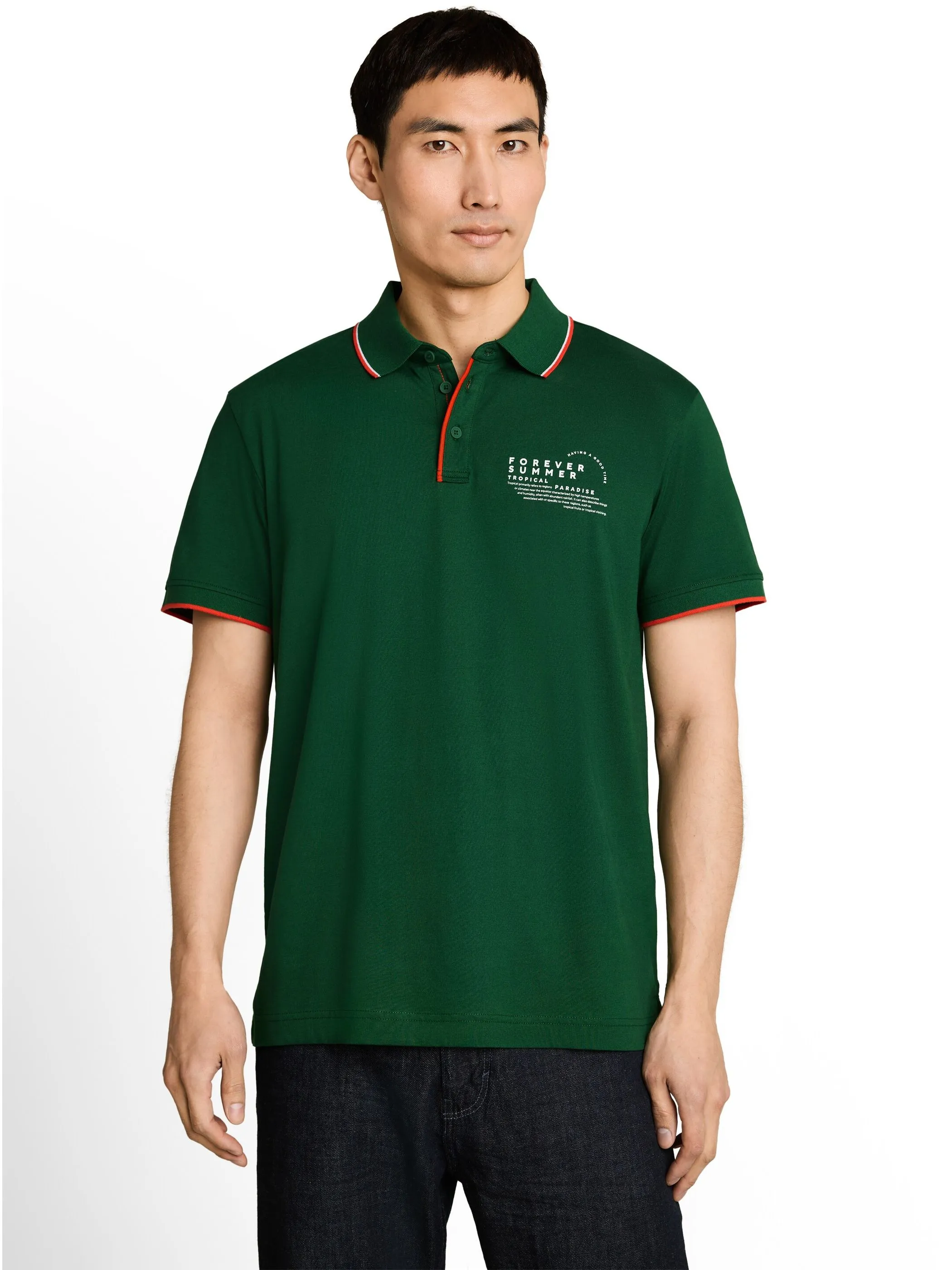 Tom Tailor 1053338 printed polo Grün 926458 15593 1