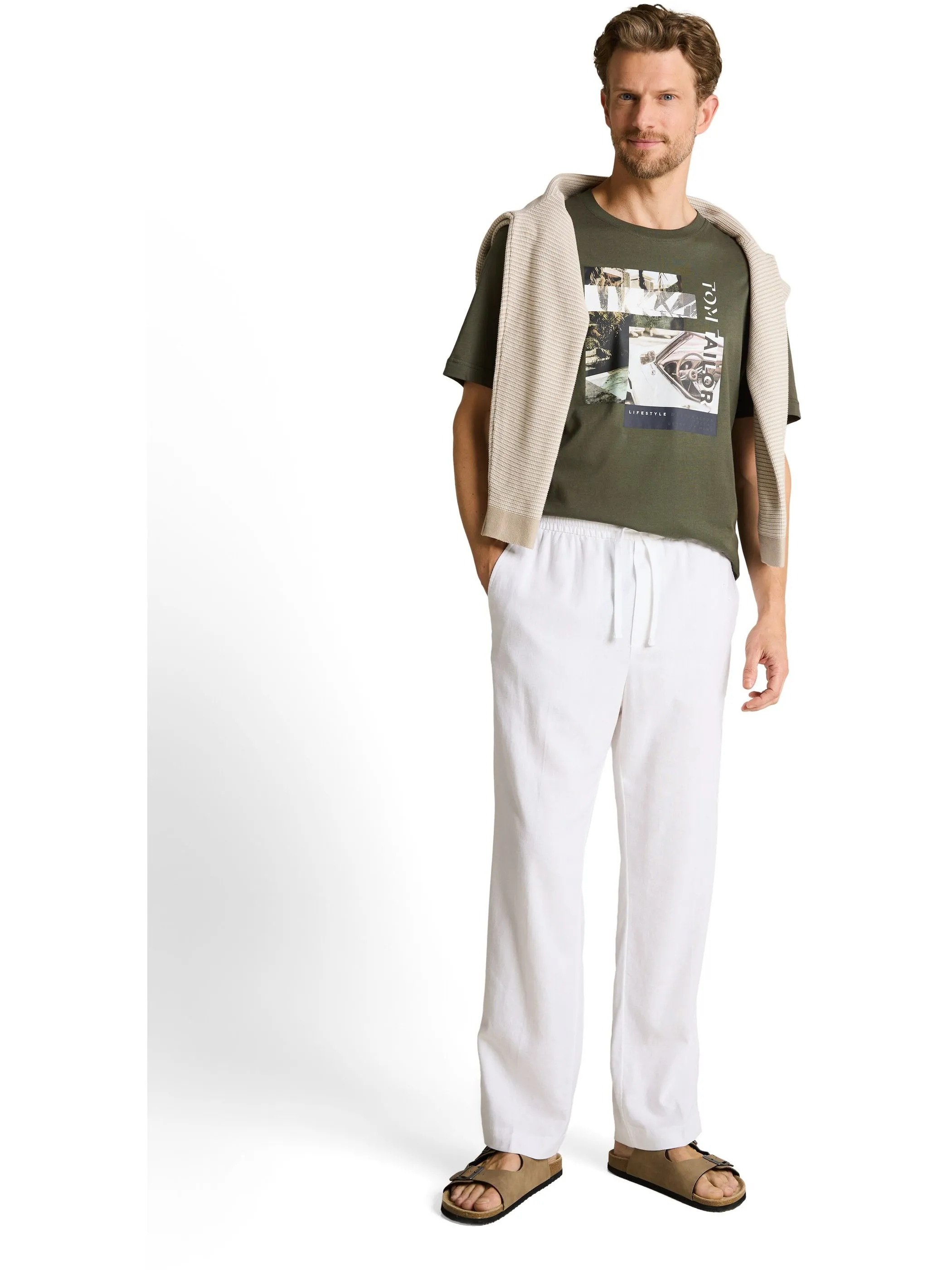 Tom Tailor 1050208 photoprint t-shirt Grün 922123 26543 4