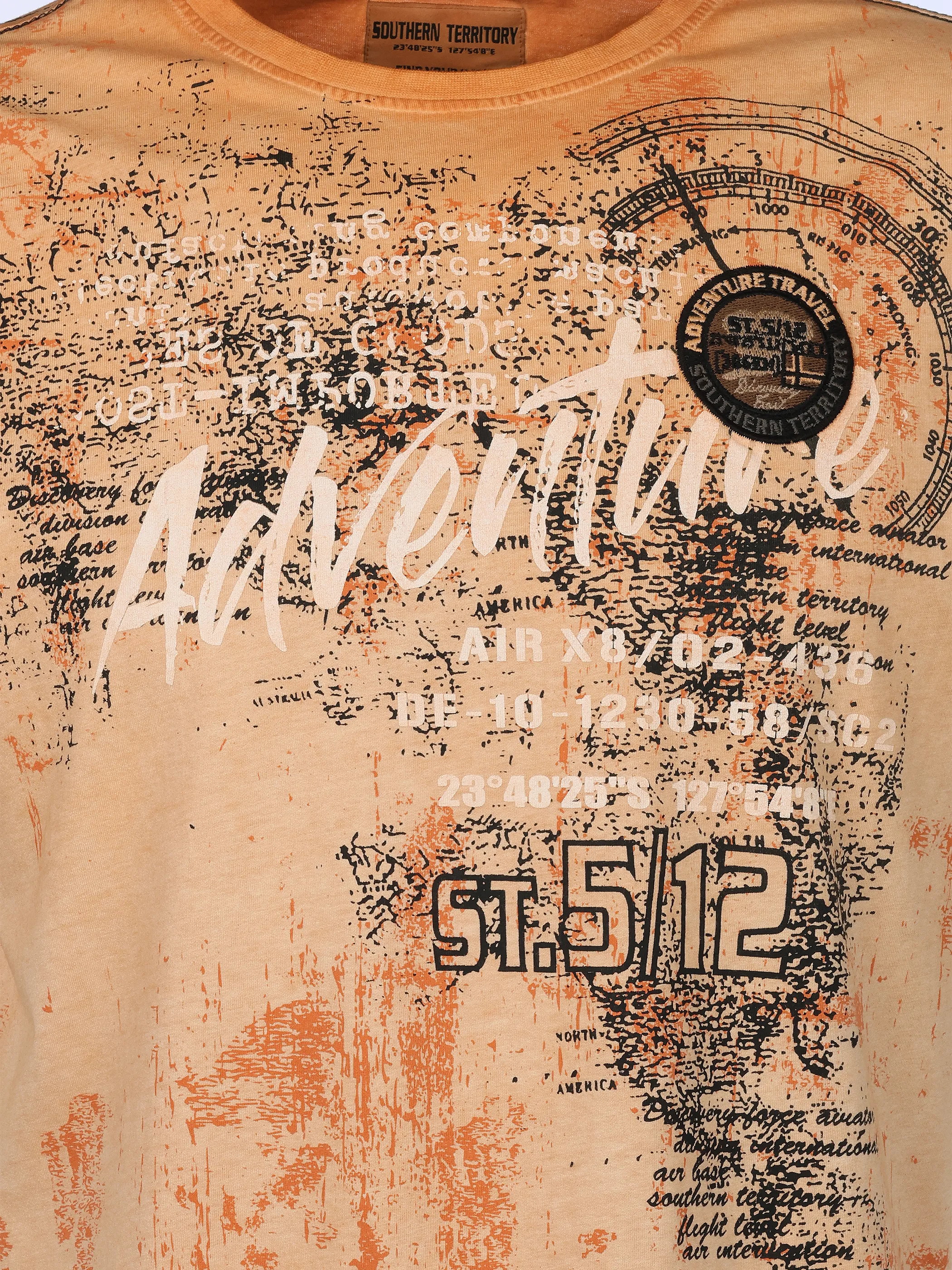 Southern Territory He. T-Shirt 1/2 Arm allover Orange 926169 ORANGE 3