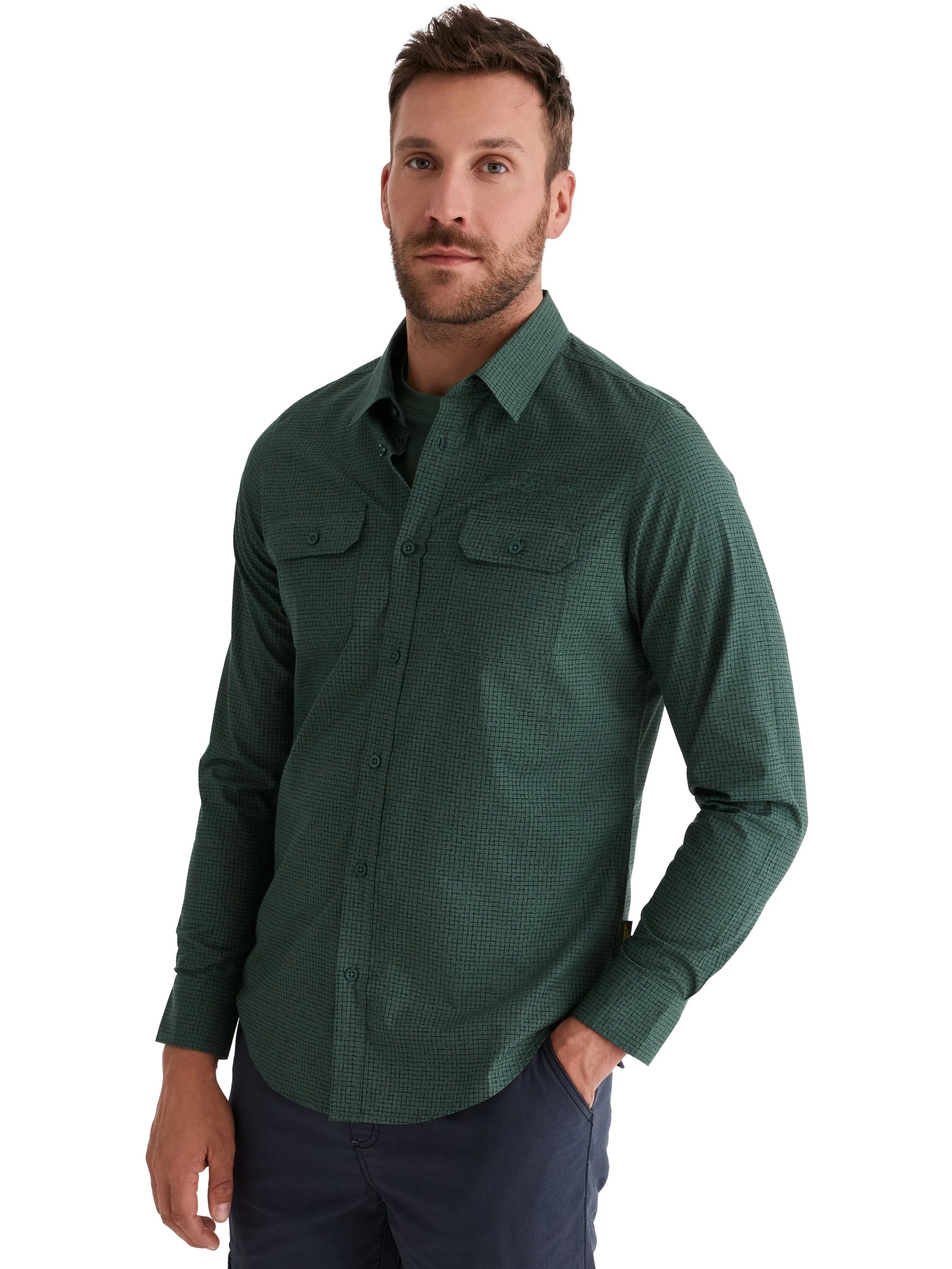 HERO by John Medoox 73102290009149 He. Bluse/Hemd, Grün 928404 9149 1