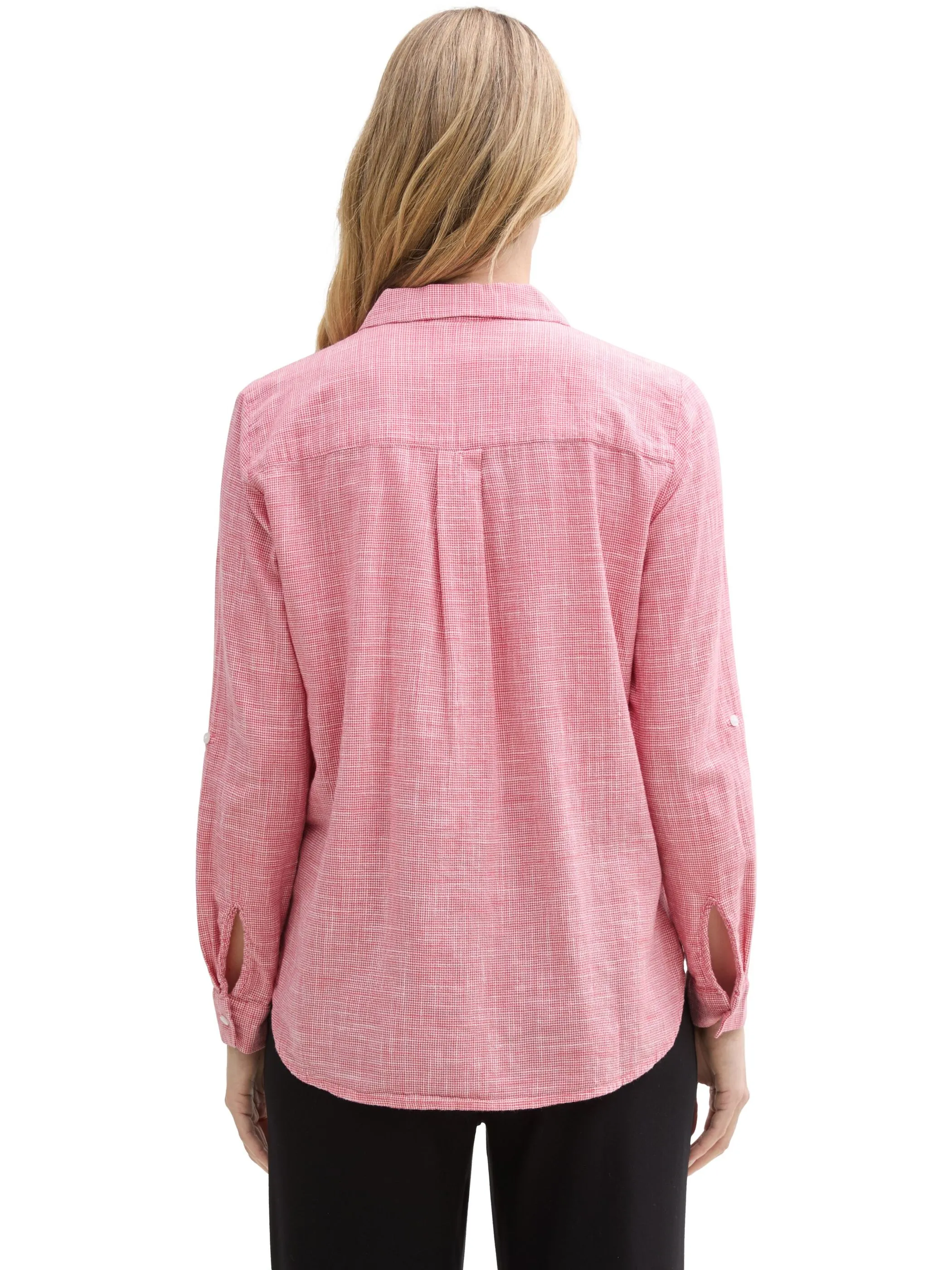 Tom Tailor 1035247 NOS blouse with slub structure Rot 890586 11016 2