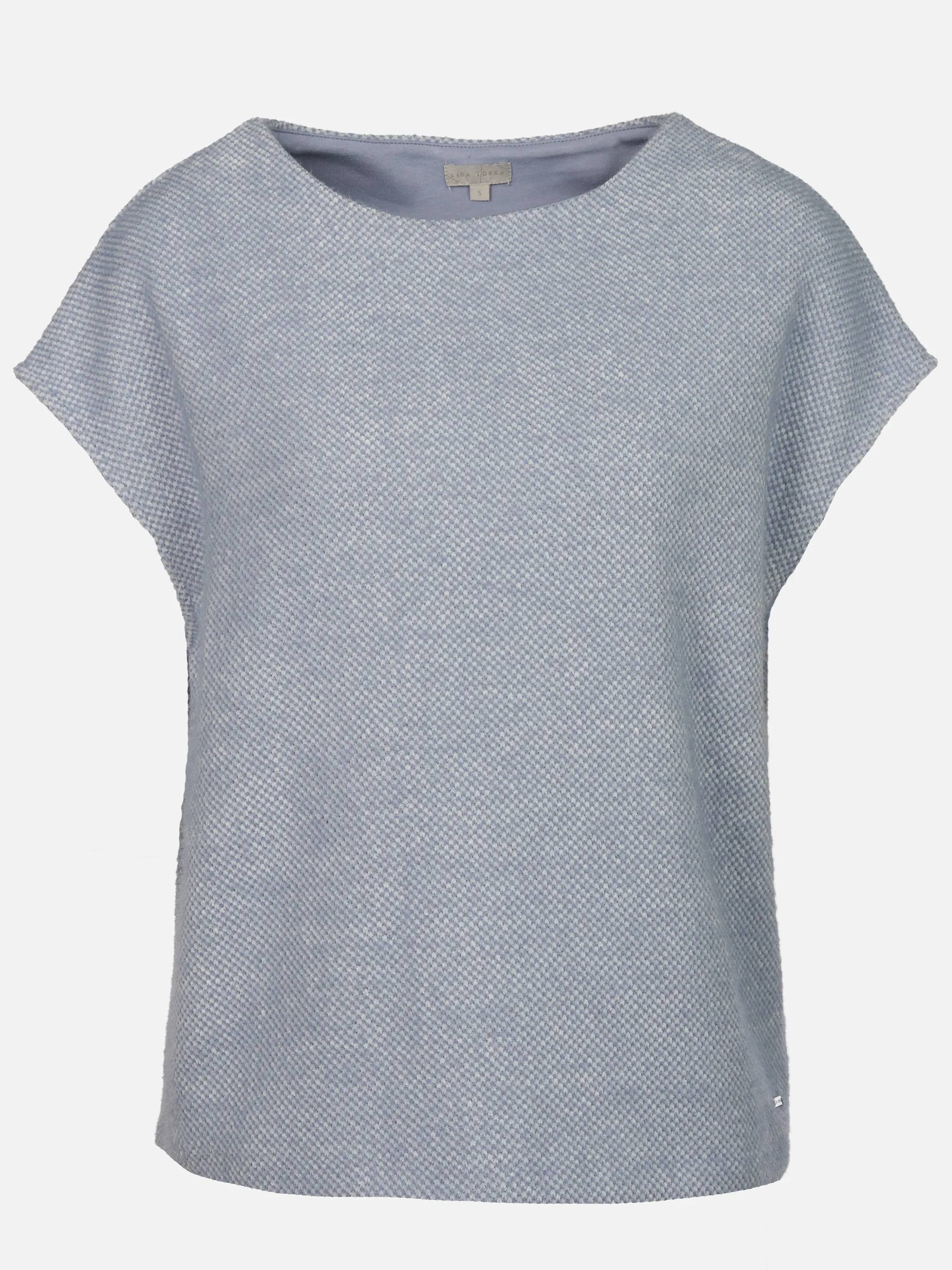 Lisa Tossa Da. Flausch Pullunder mit Stehkragen Blau 928636 BLUE HERON 1