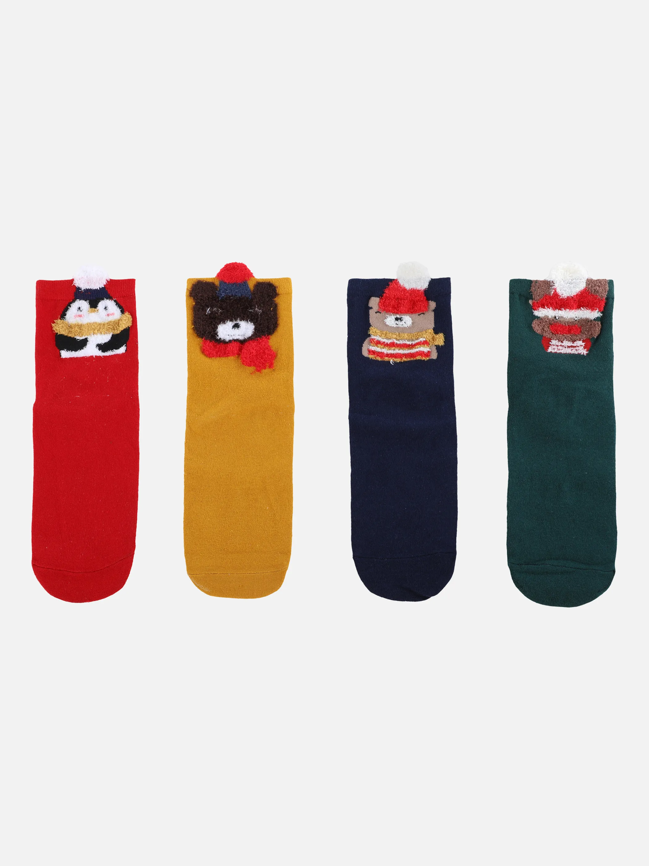 Weihnachtssocken 4er Pack XMas Gesche Grün 870396 GRÜN/WEIß 2