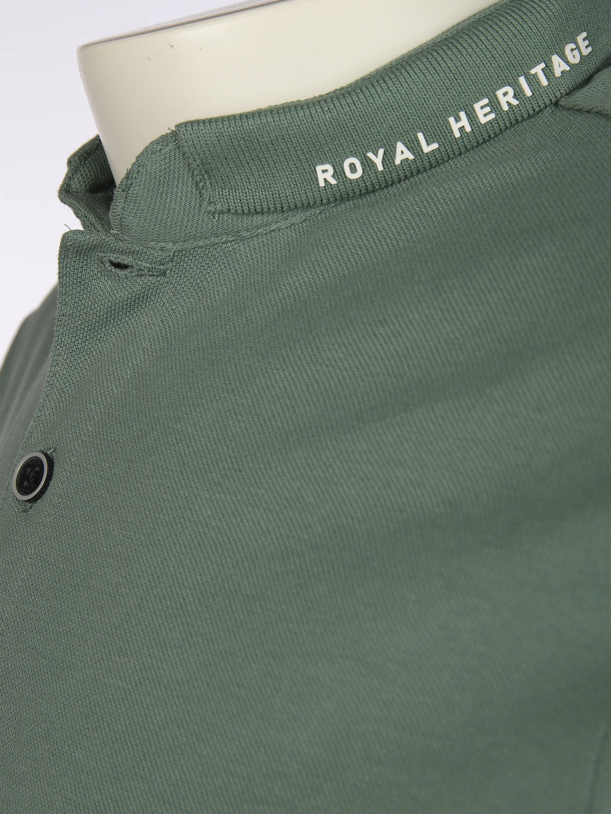 Jim Spencer He. Polohirt 1/2 Arm Steh Kragen Grün 906258 MINT 3