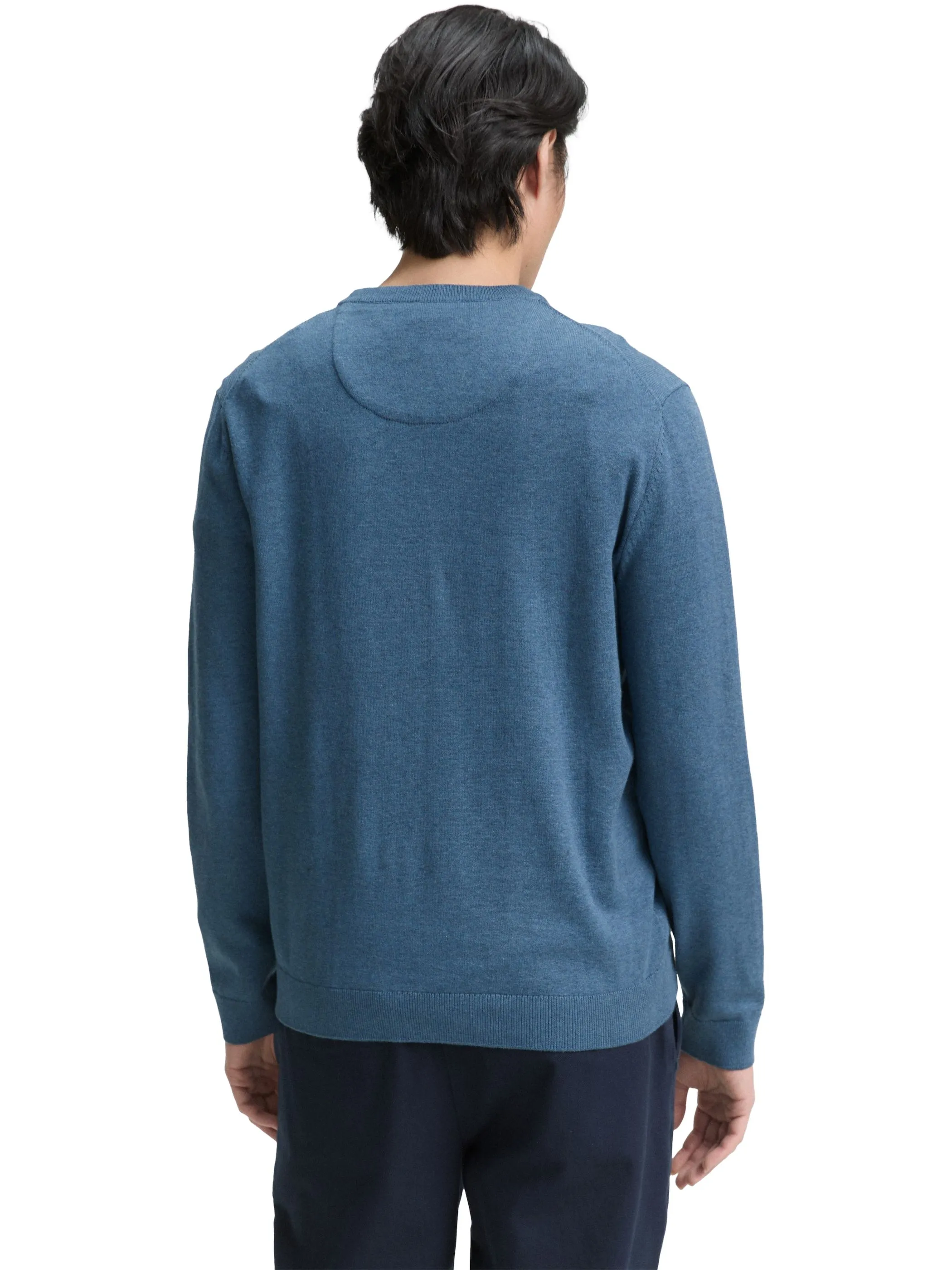 Tom Tailor 1039805 NOS basic crewneck knit Blau 898460 38701 2