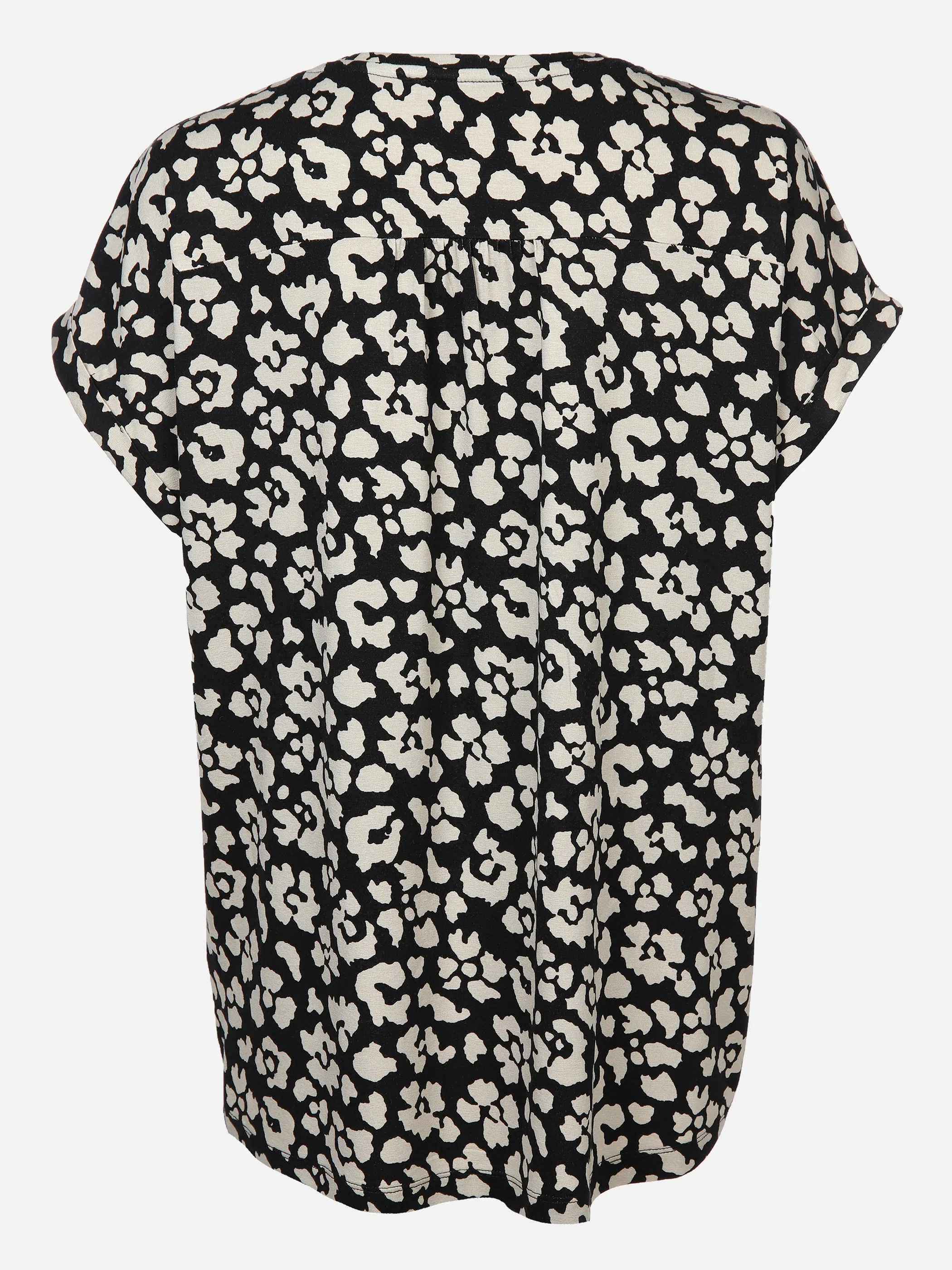 Lisa Tossa Da-T-Shirt m. Alloverprint Schwarz 877821 SCHW/SAND 2 Lisa Tossa Da-T-Shirt m. Alloverprint Schwarz 877821 SCHW/SAND 2