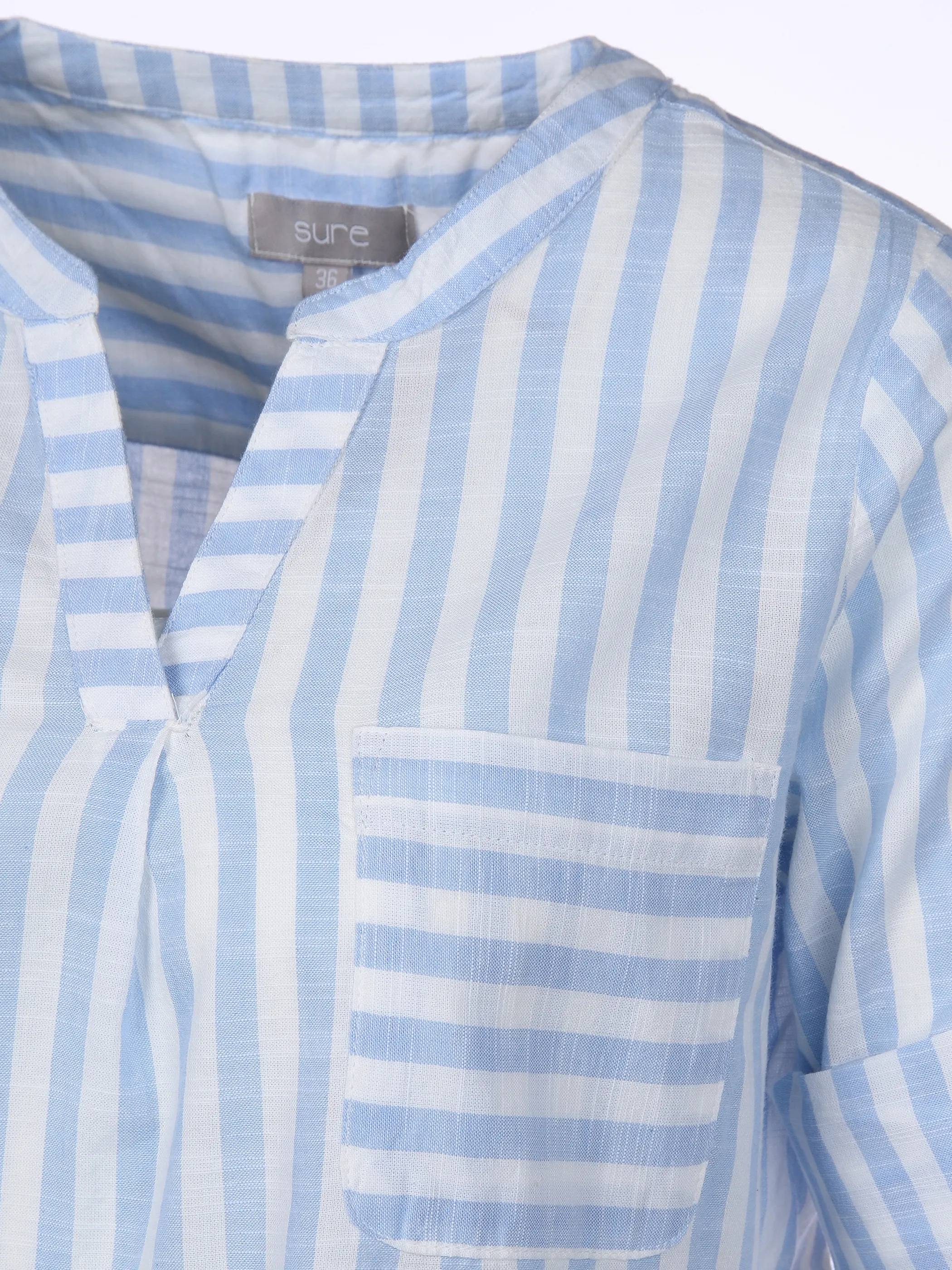 Sure Da-Bluse gestreift m. 3/4 Arm Blau 862364 BLAU 3