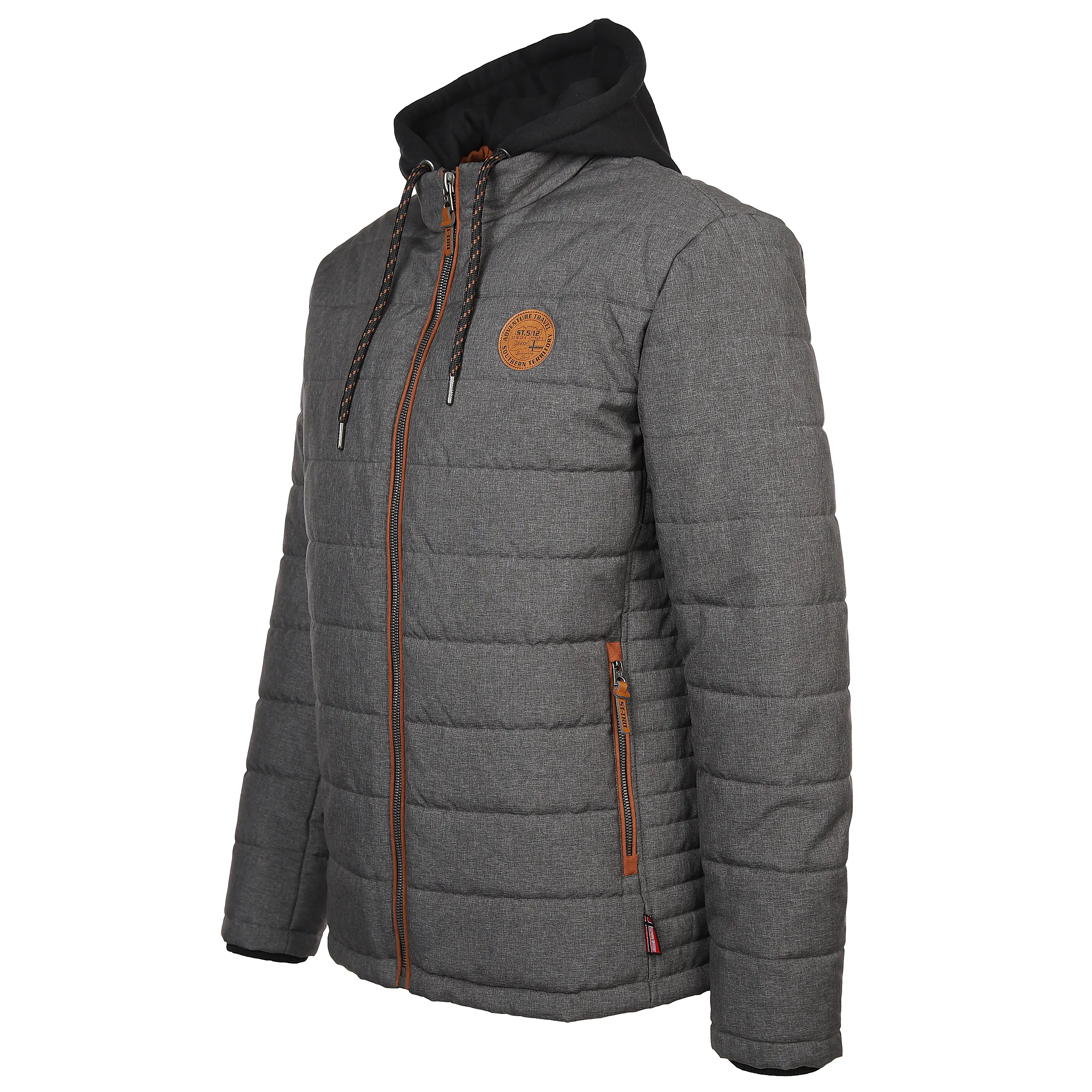 Southern Territory He. Steppjacke melange Grau 880529 DUNKELGRAU 3 Southern Territory He. Steppjacke melange Grau 880529 DUNKELGRAU 3