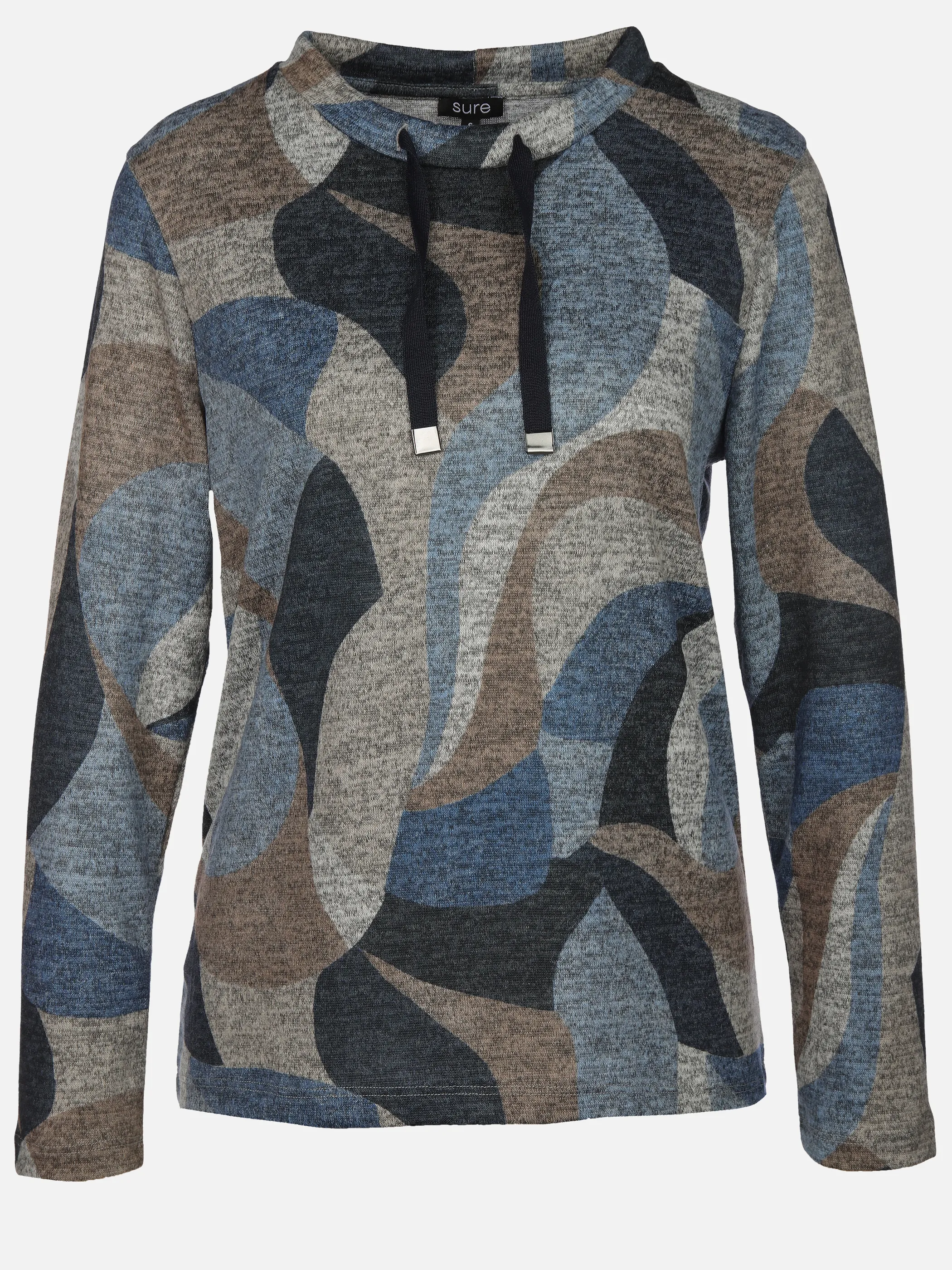 Sure Da-Print Flauschshirt Blau 916284 BLUE 1