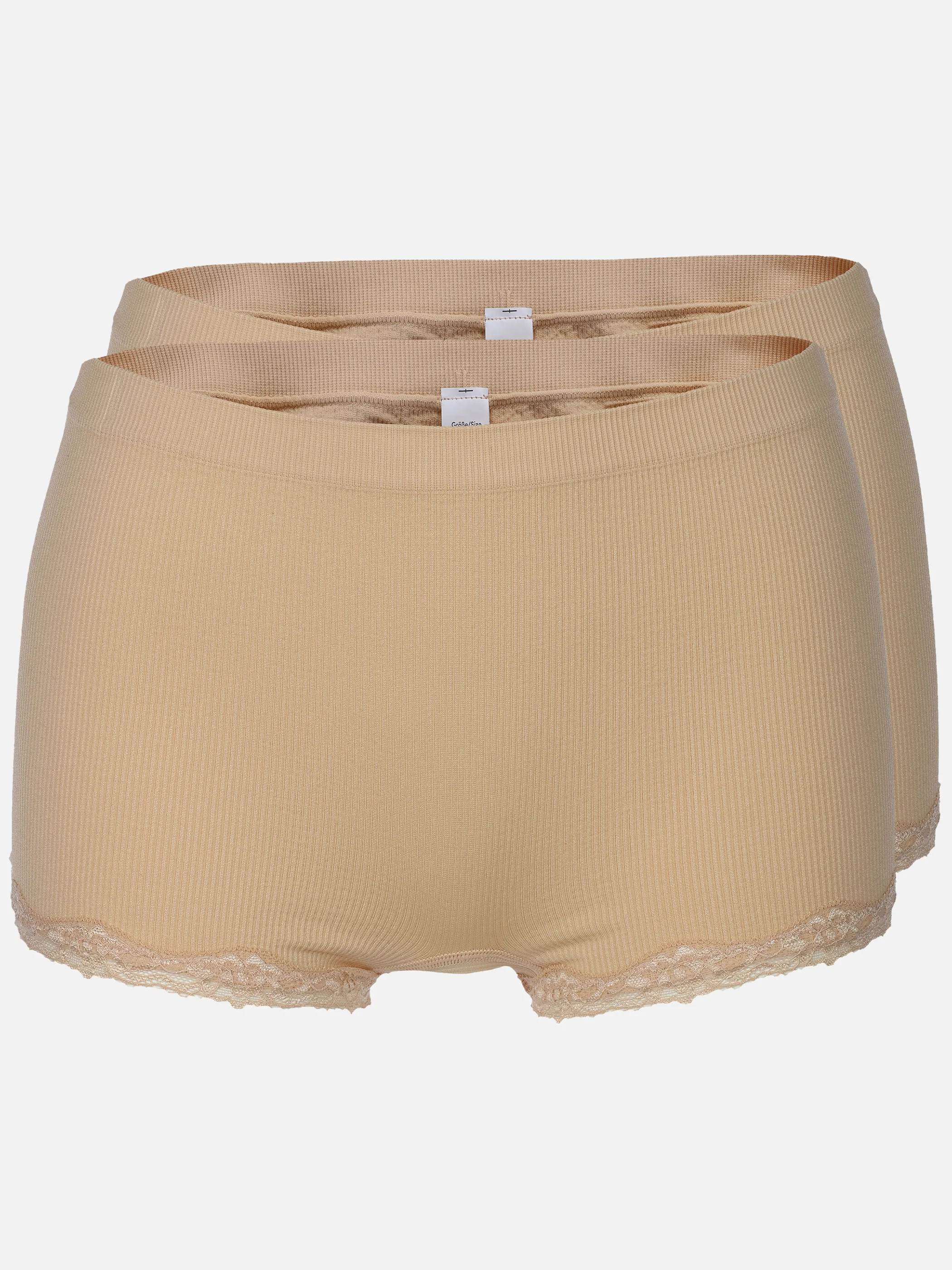 Sure Da Panty Seamless 2er Rippe&Spitze Weiß 922778 HAUT 1