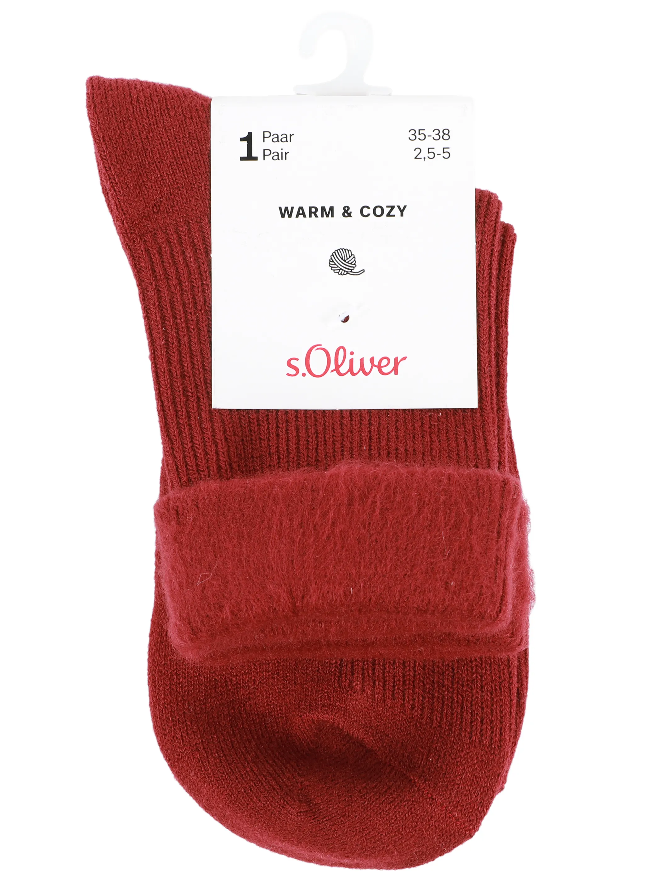 s.Oliver S20722 Unisex cosy rib with in Pink 915571 3970 3