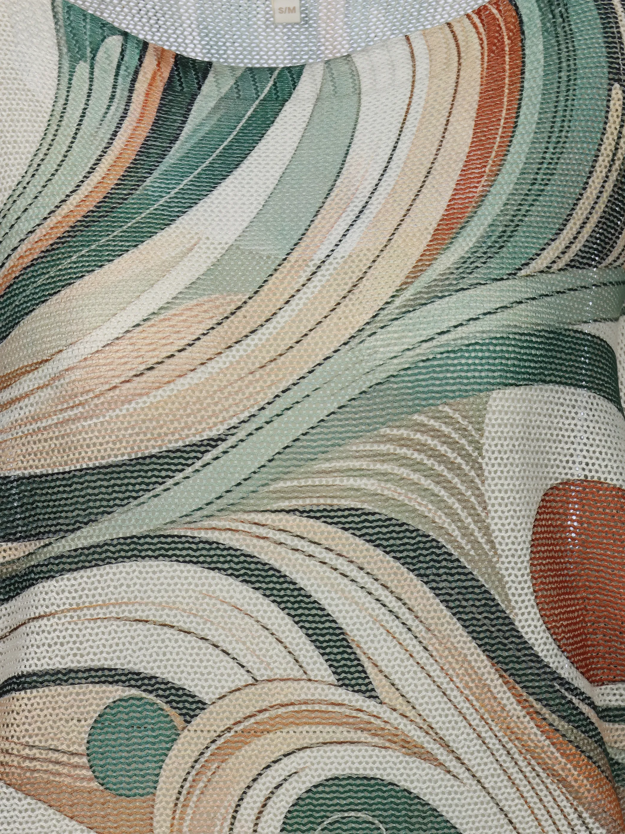 Apricot X140008 Apricot Swirly Print L Grün 929161 GRN 4