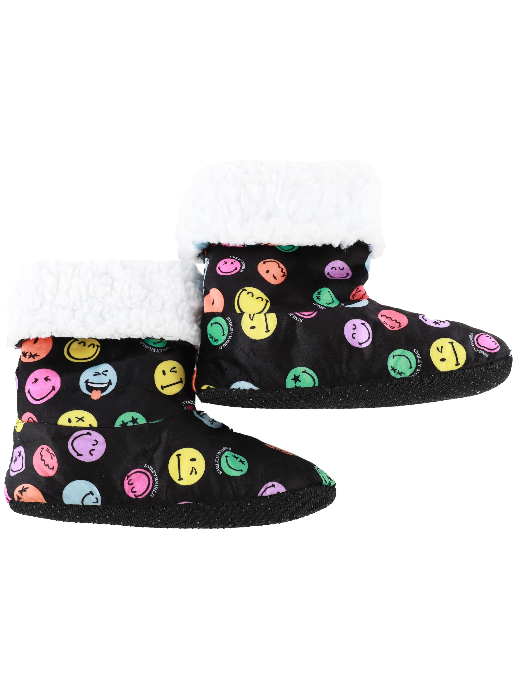 Smiley Unisex Home Booties Smiley Schwarz 916568 SCHWARZ 3