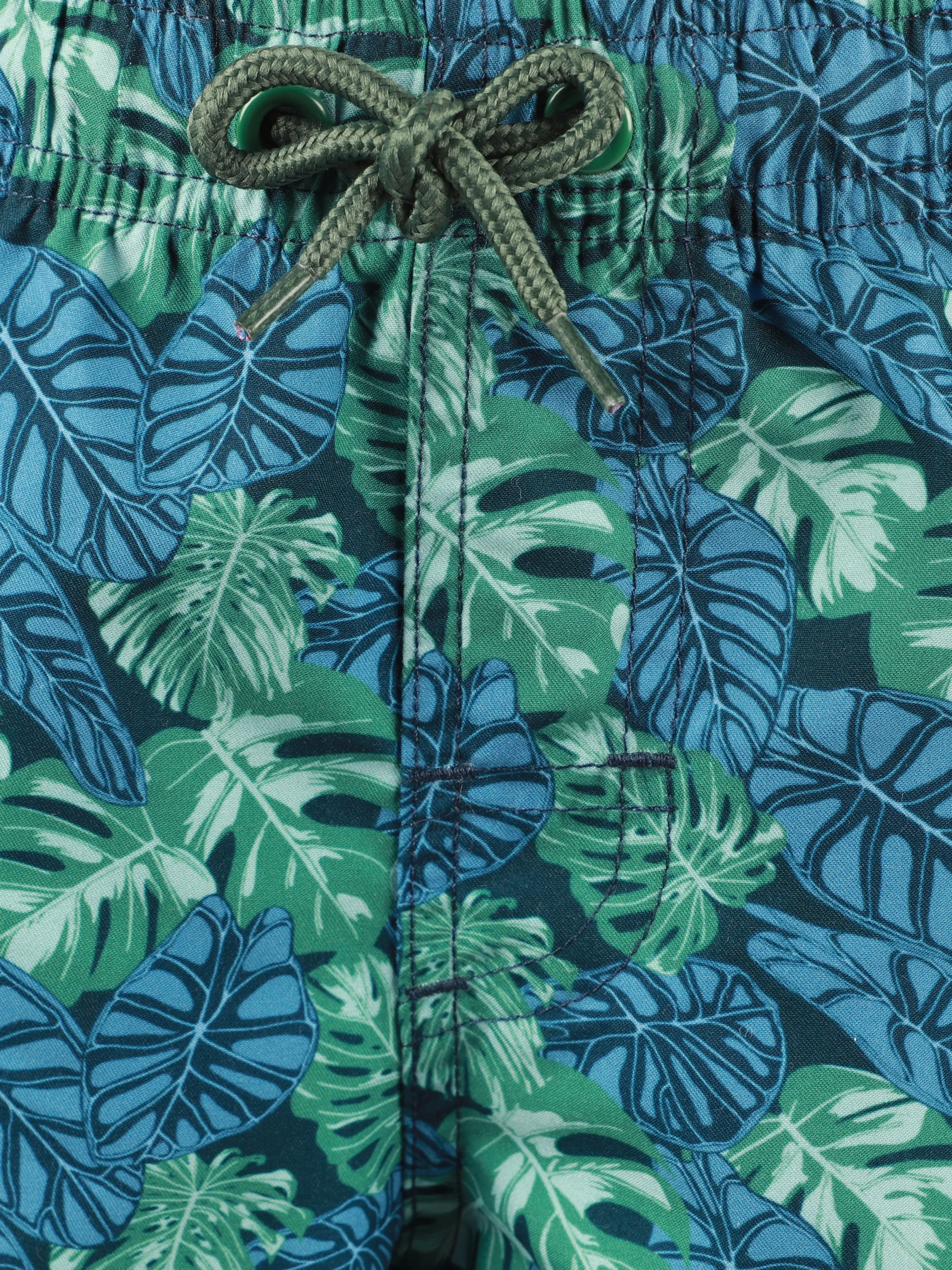 Grinario Sports MB-Badeshorts, AOP green leaves Grün 923168 GREEN LEA 3