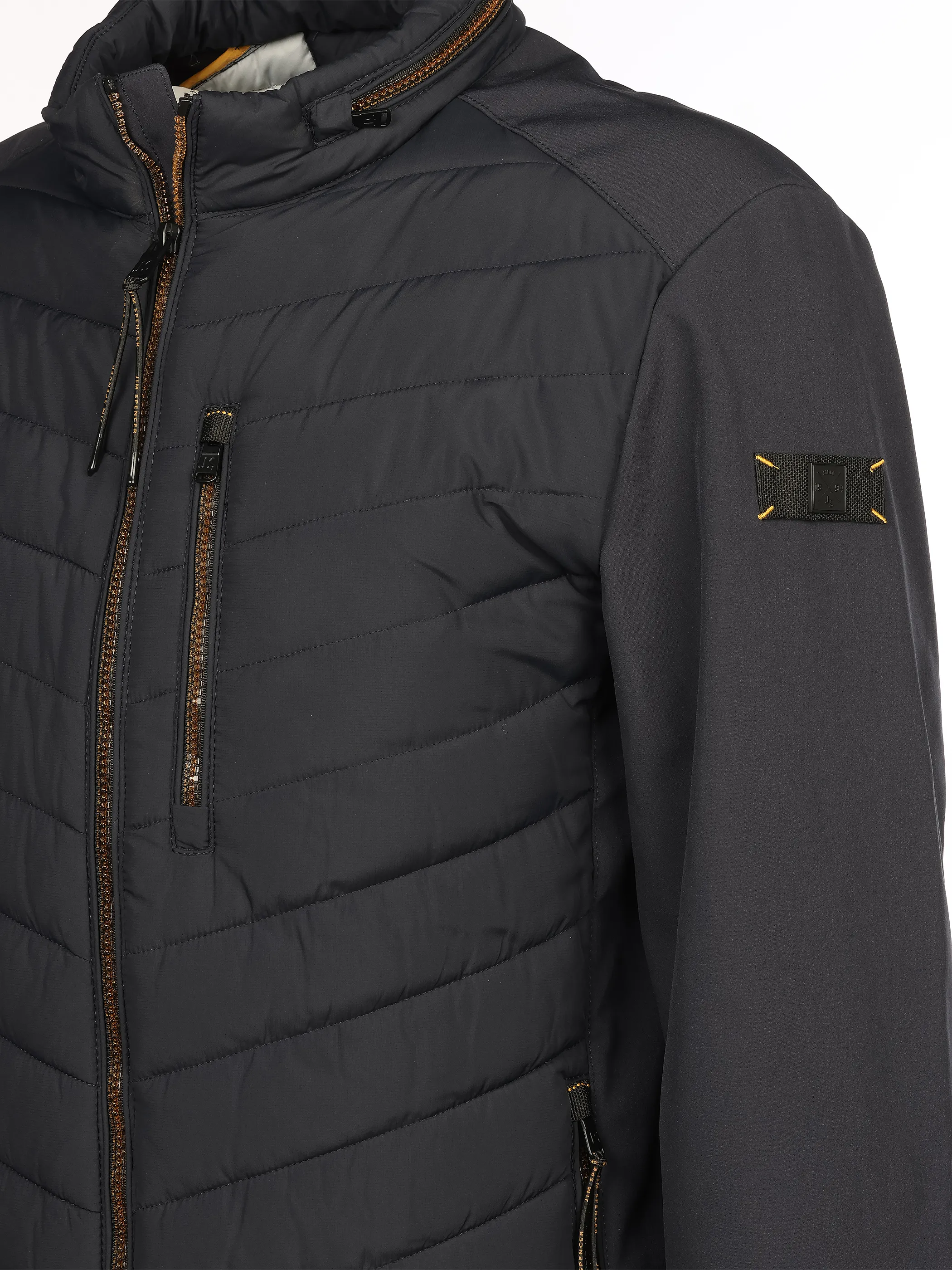 Jim Spencer He. Steppjacke Hybrid Blau 929389 NAVY 4