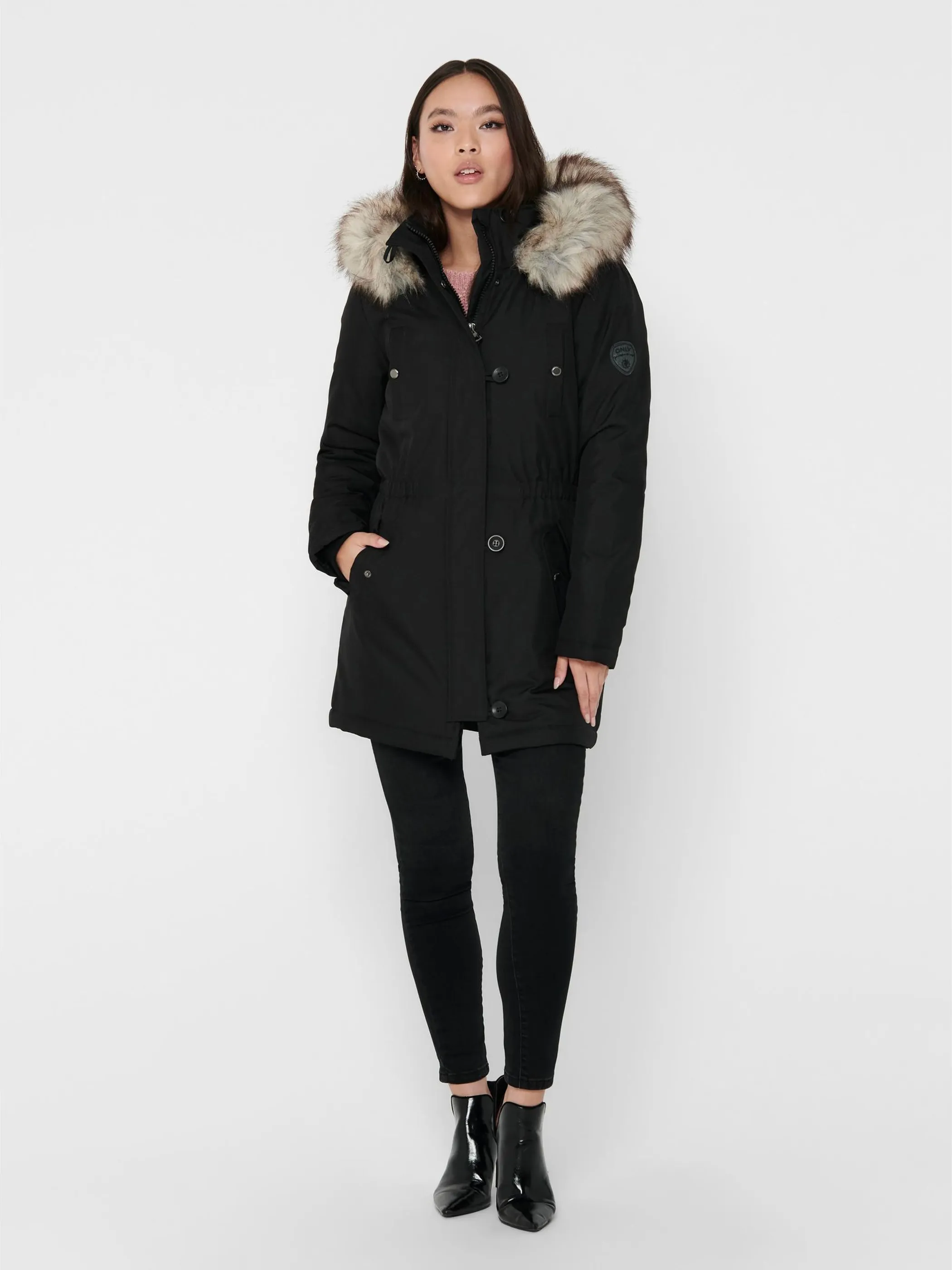 Only 15213755 ONLIRIS FUR WINTER PA Schwarz 837433 177911004 4