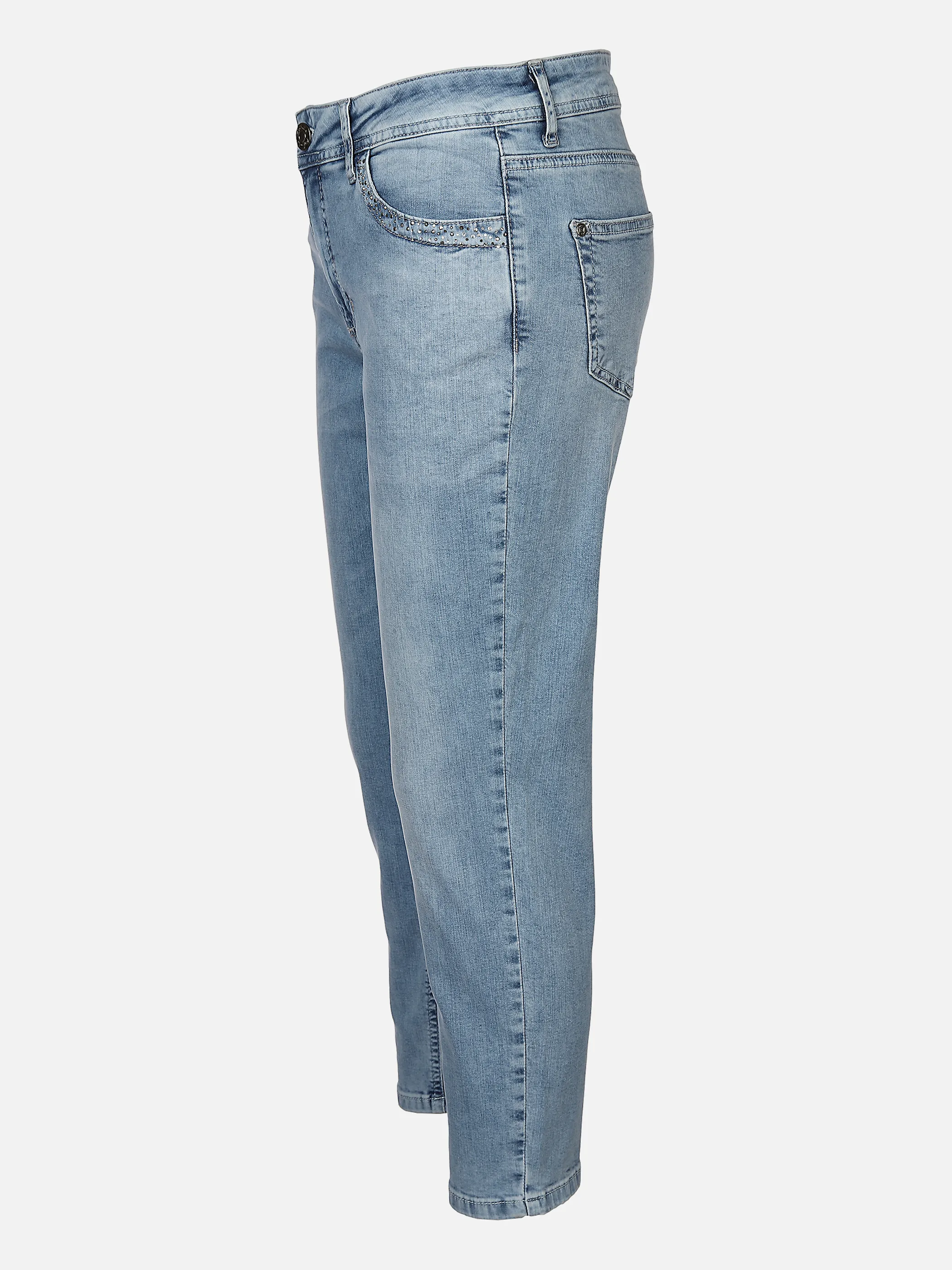Lisa Tossa Da-Jeans slimfit Hana m.Strass Blau 880223 MITTELBLAU 3