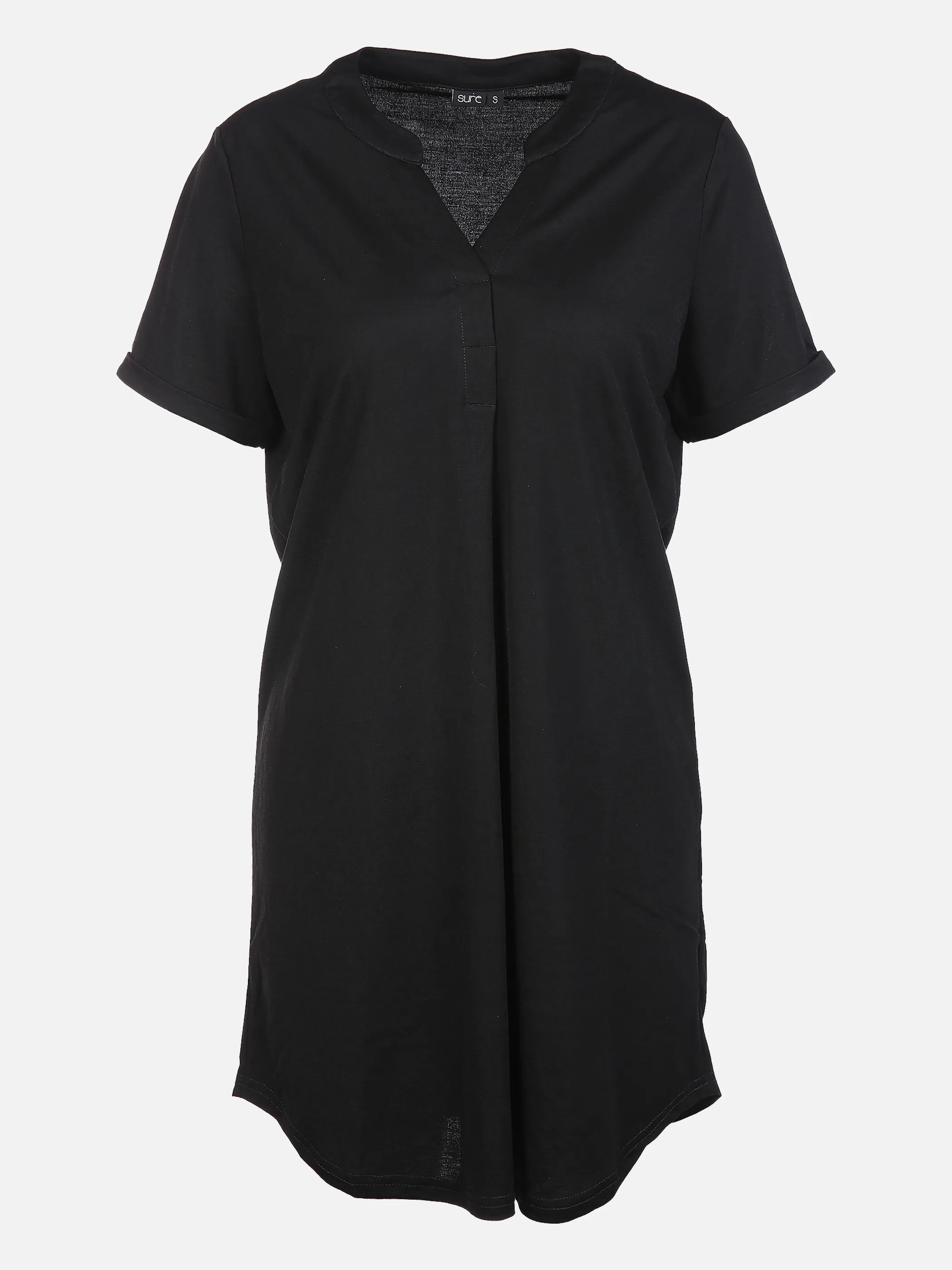 Sure Da-Long-Shirt m. Stehkragen Schwarz 852498 BLACK 1
