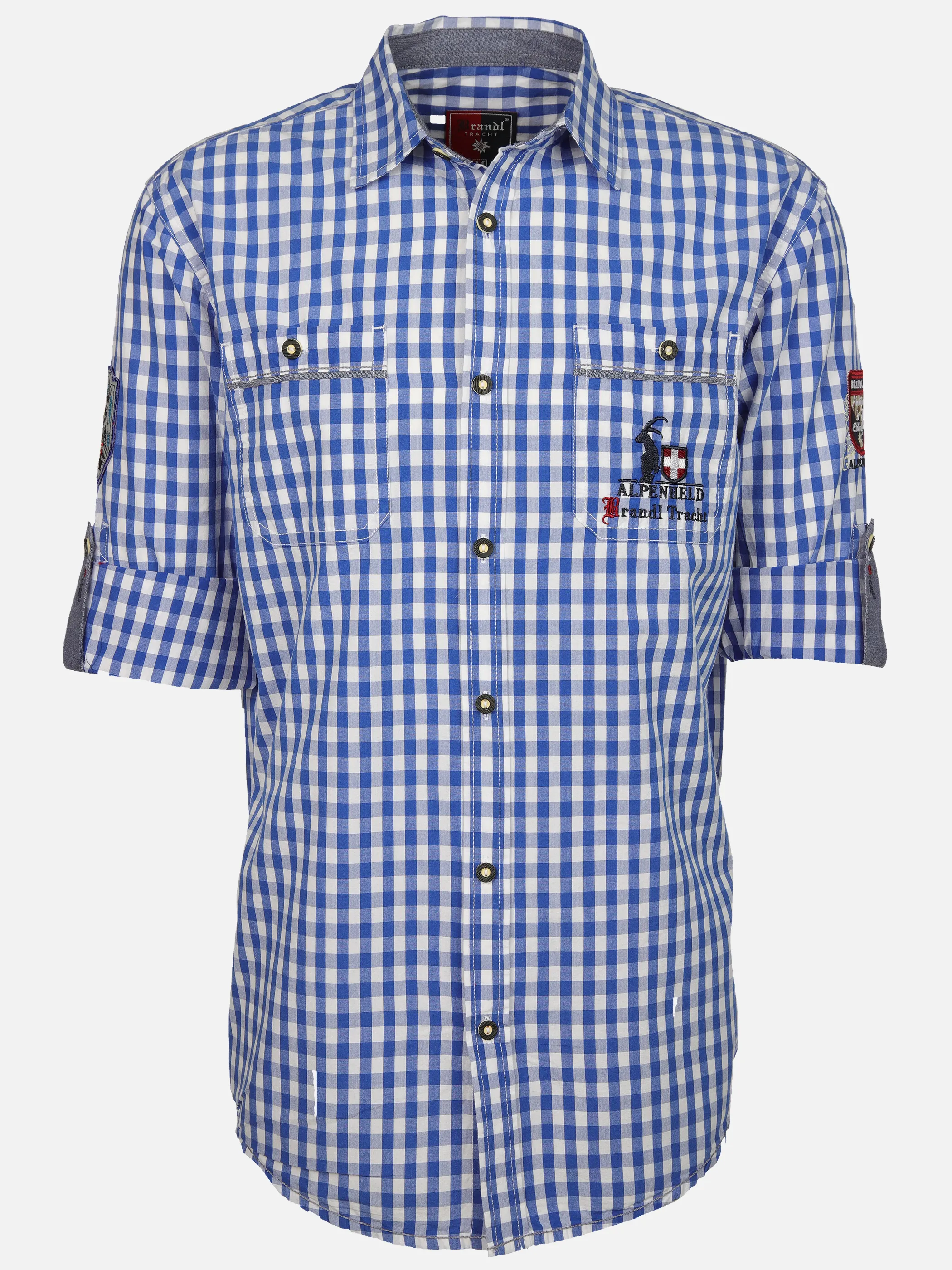 Brandl Tracht He. Trachtenhemd 1/1 Arm Blau 893338 LT. BLUE 1 Brandl Tracht He. Trachtenhemd 1/1 Arm Blau 893338 LT. BLUE 1