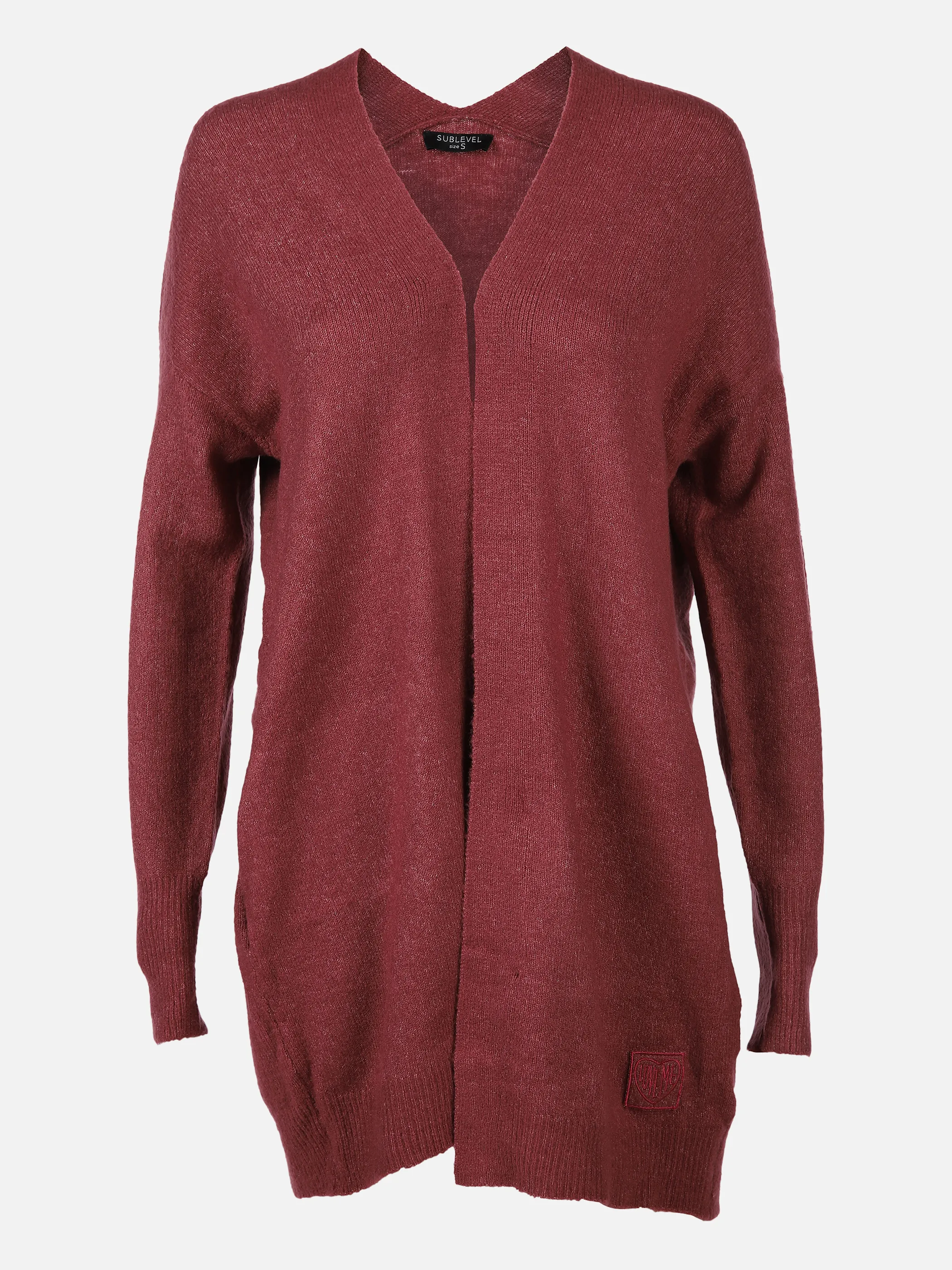 Sublevel Da-Strickjacke offene Form Rosa 844750 BERRY ROSE 1 Sublevel Da-Strickjacke offene Form Rosa 844750 BERRY ROSE 1