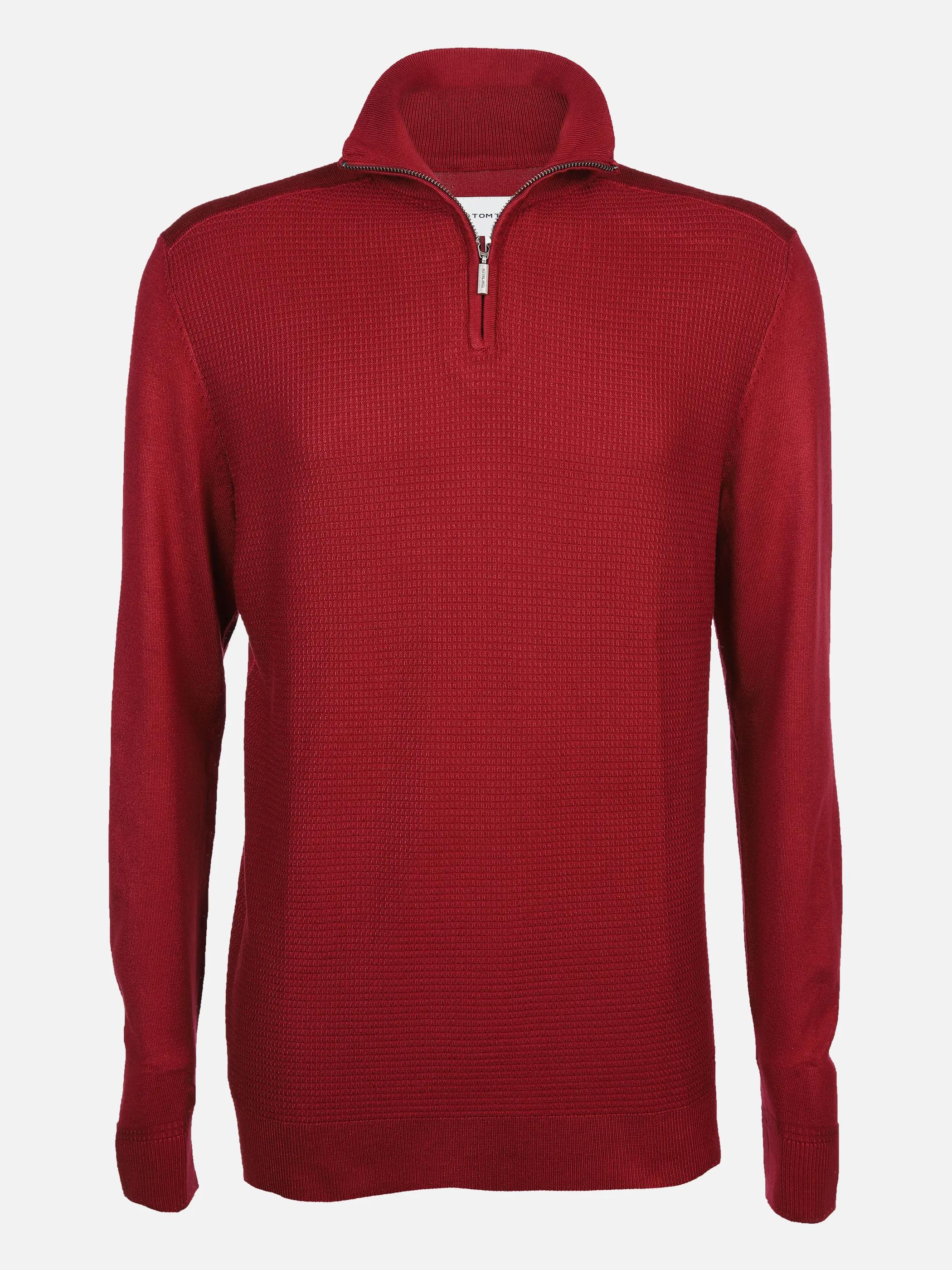 Tom Tailor 1034879 structured knit troyer Rot 872254 13052 1