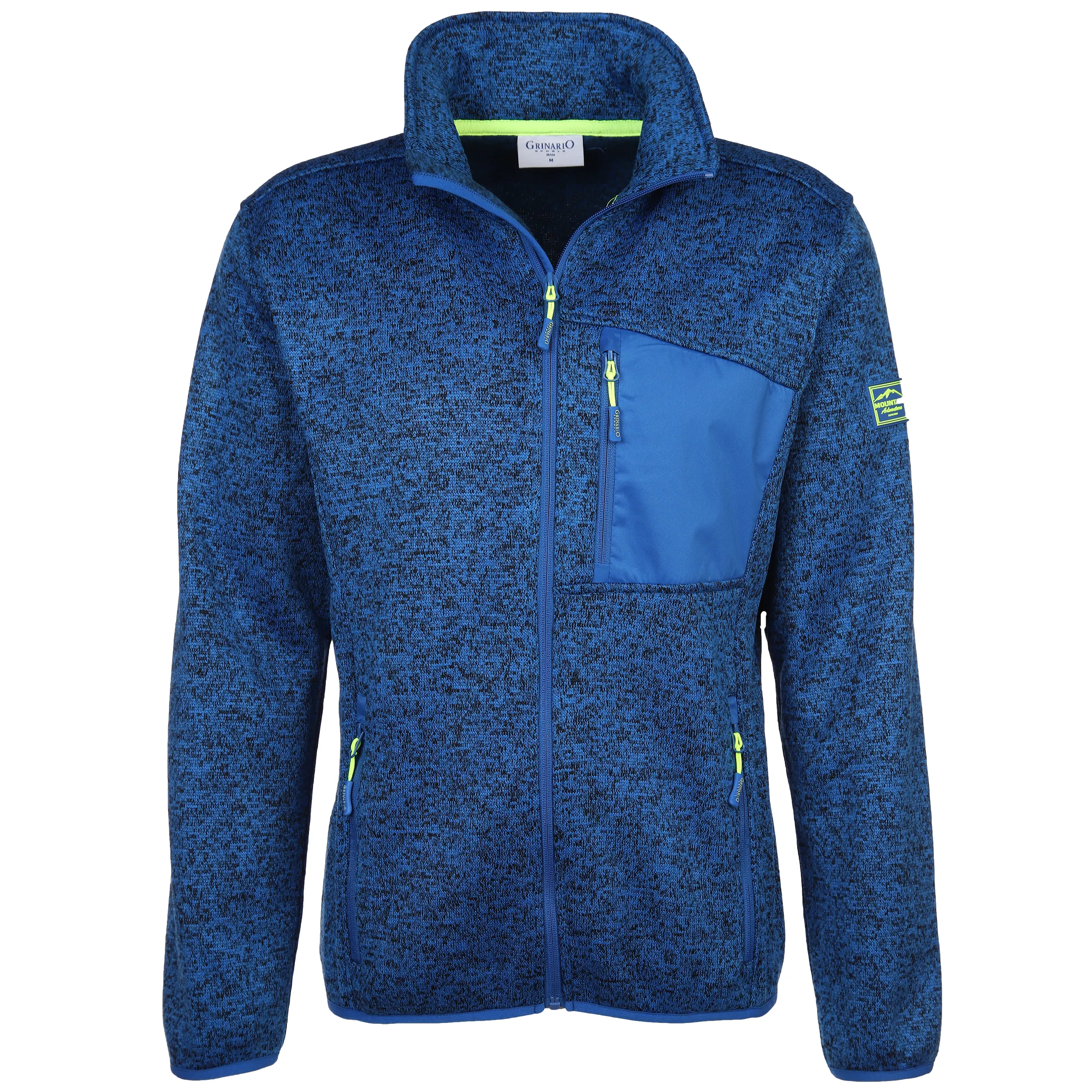 Grinario Sports He-Fleece Jacke Blau 880406 19-4045TCX 1 Grinario Sports He-Fleece Jacke Blau 880406 19-4045TCX 1
