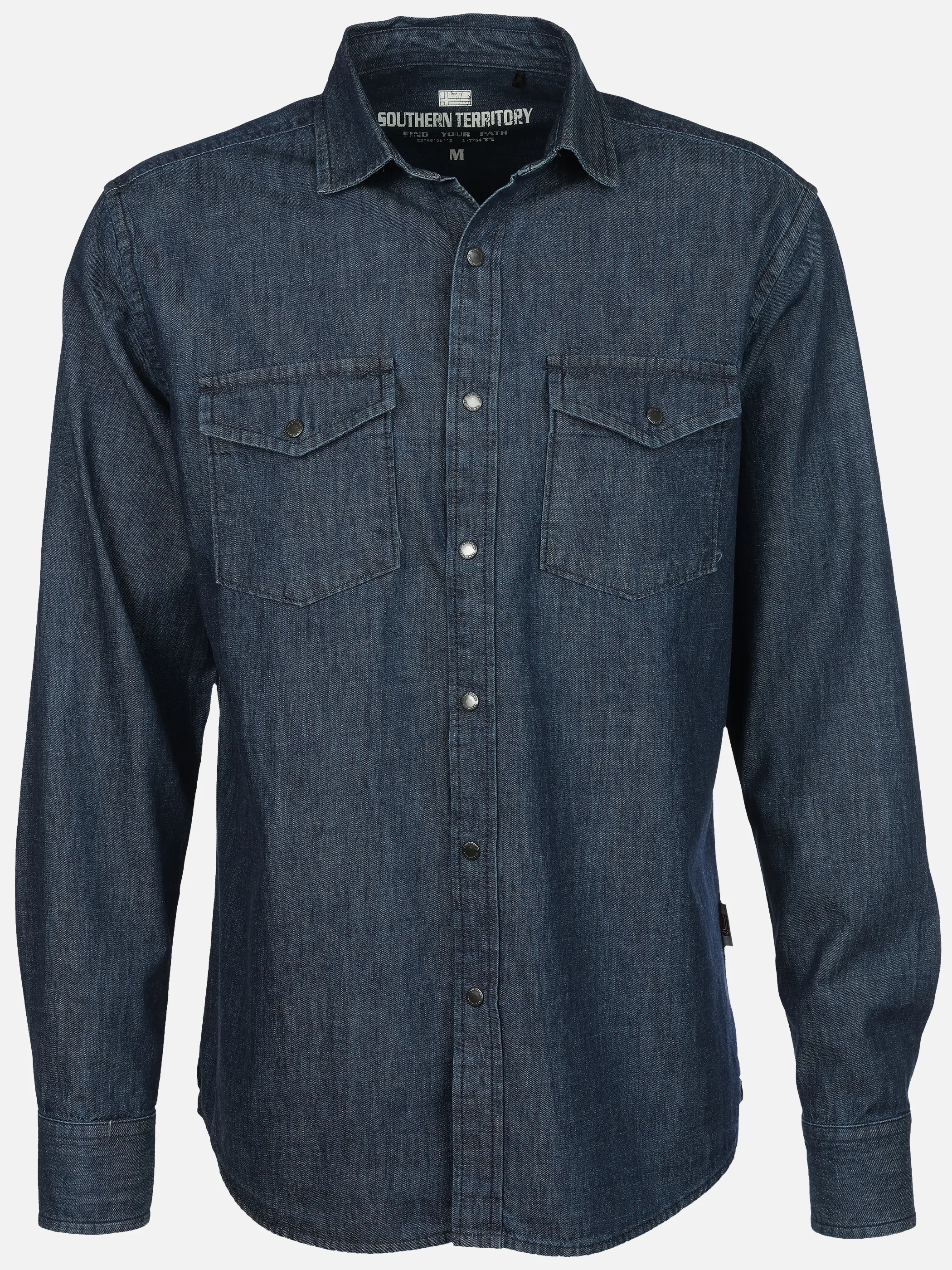 Southern Territory He. Jeanshemd 1/1 Arm Blau 915449 DK BLUE 1