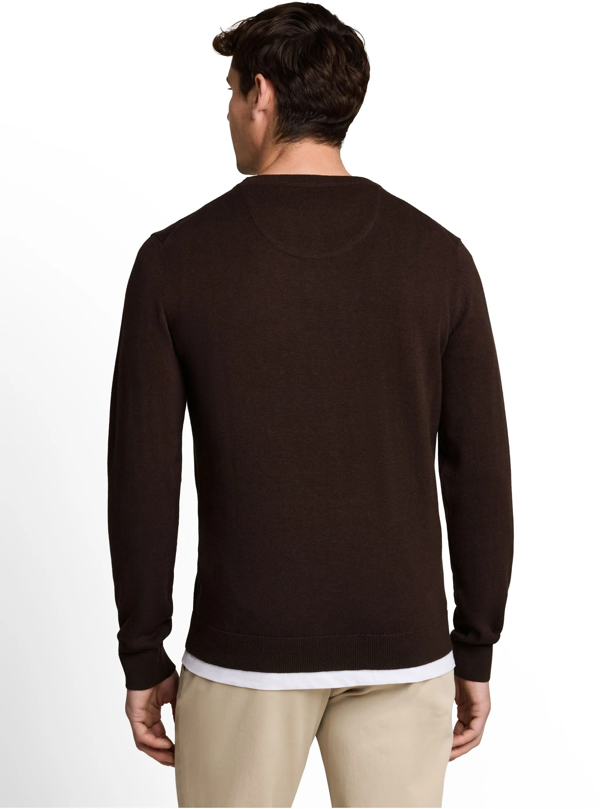 Tom Tailor 1039805 NOS basic crewneck knit Braun 898460 40781 2