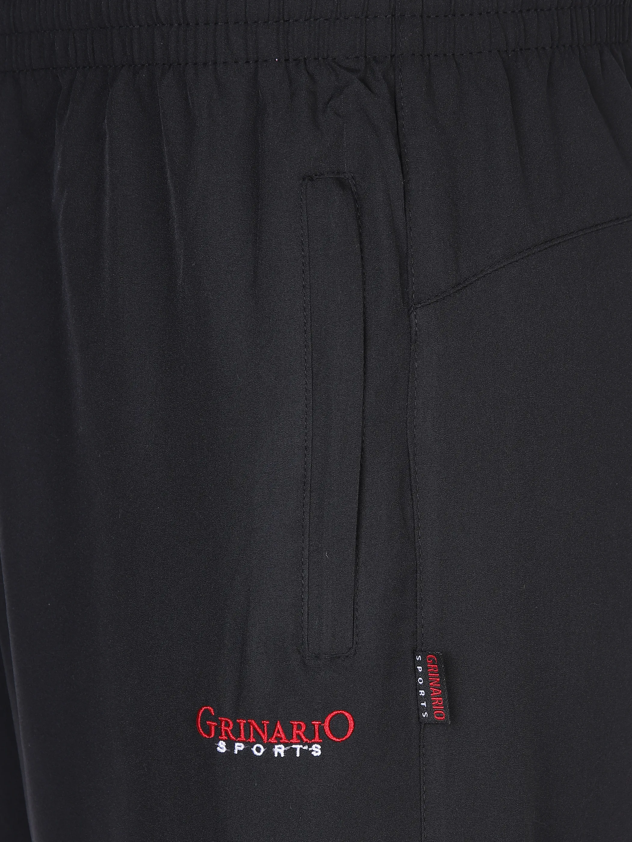 Grinario Sports Herren Sport Microfaser Hose Schwarz 888373 SCHWARZ 4