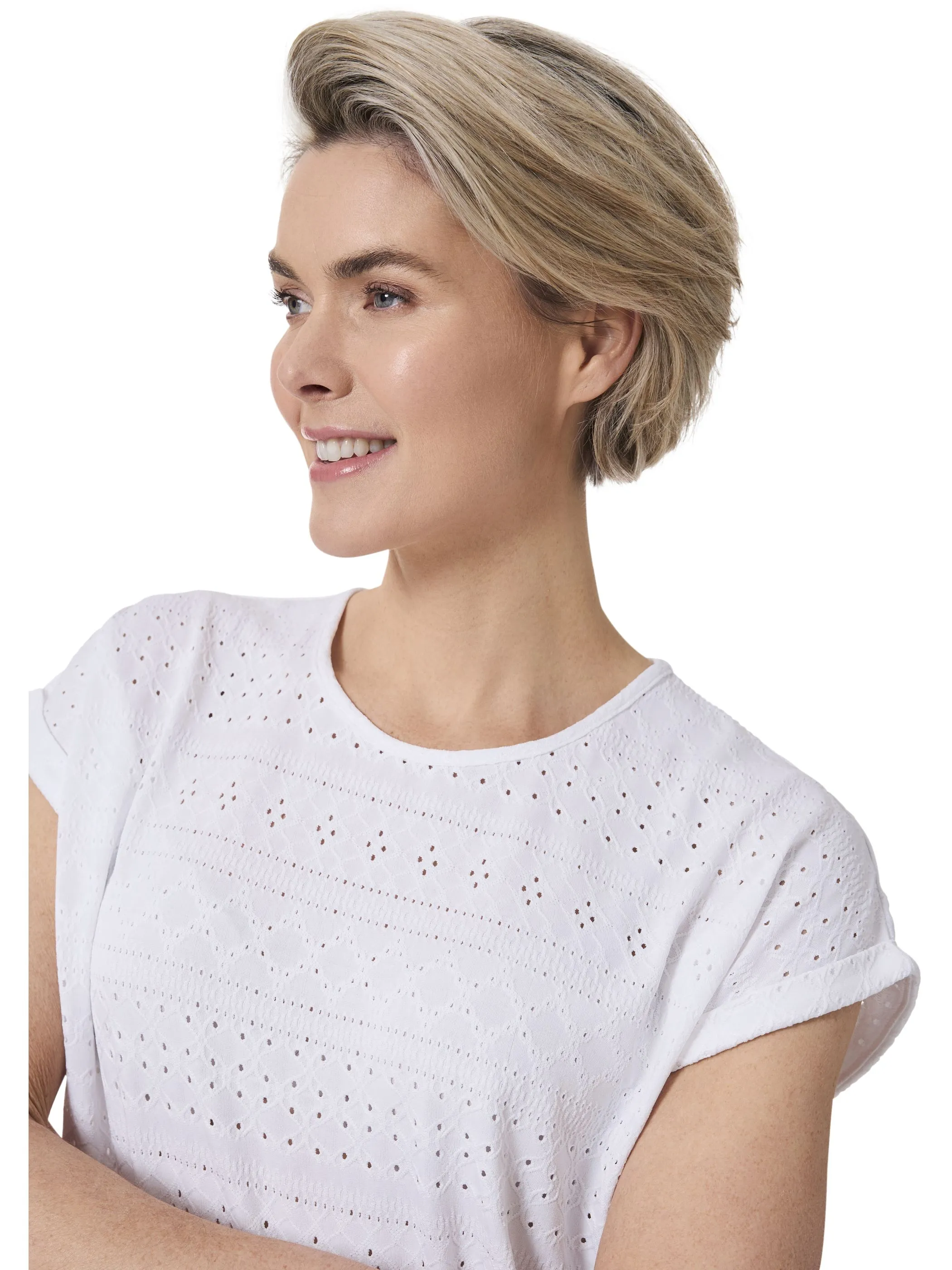 Stooker DOB 23160020001002 Da. T-Shirts / Weiß 911340 1002 3