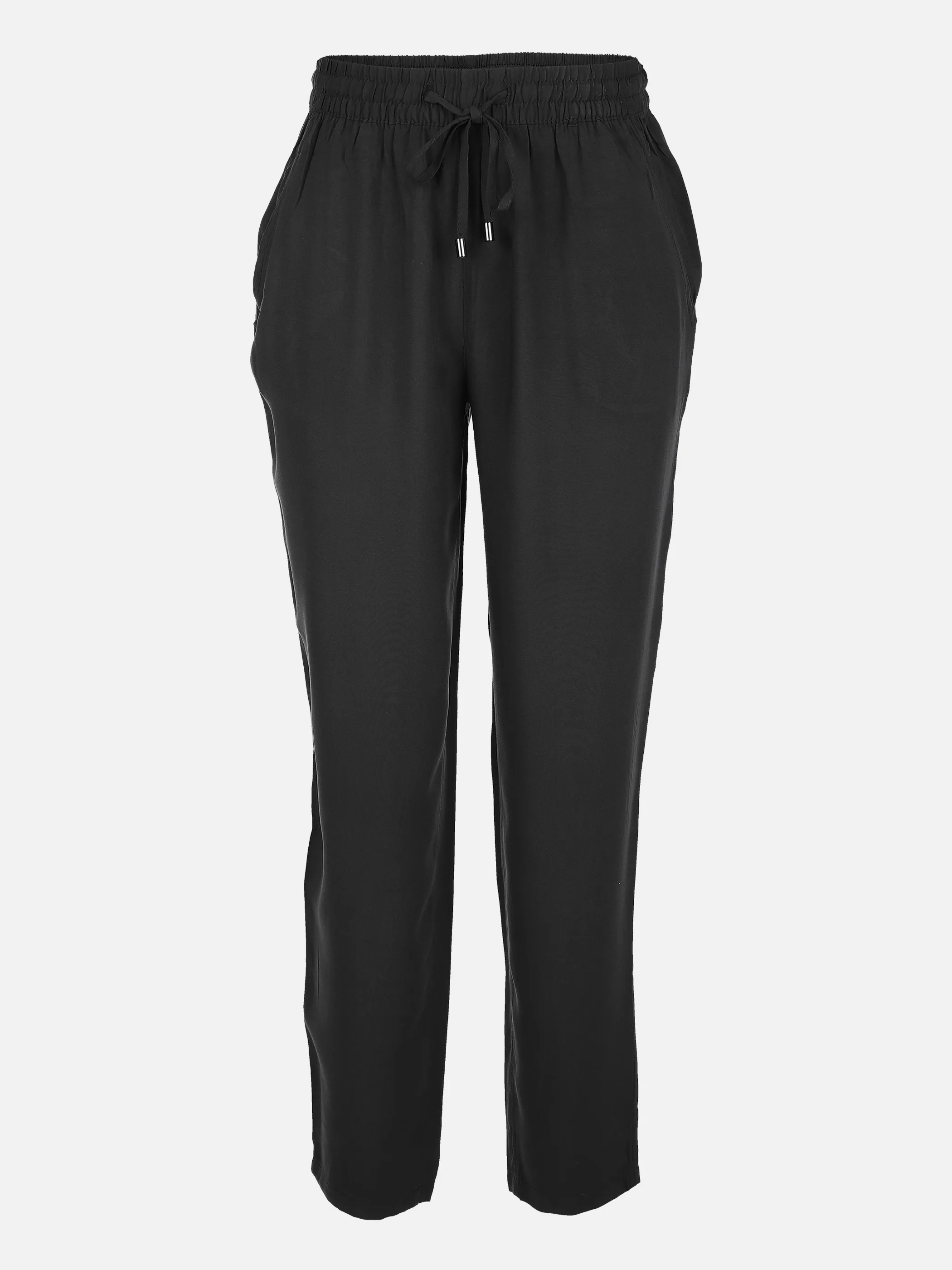 Sure Da-Viskose-Hose unifarben Schwarz 850529 BLACK 1