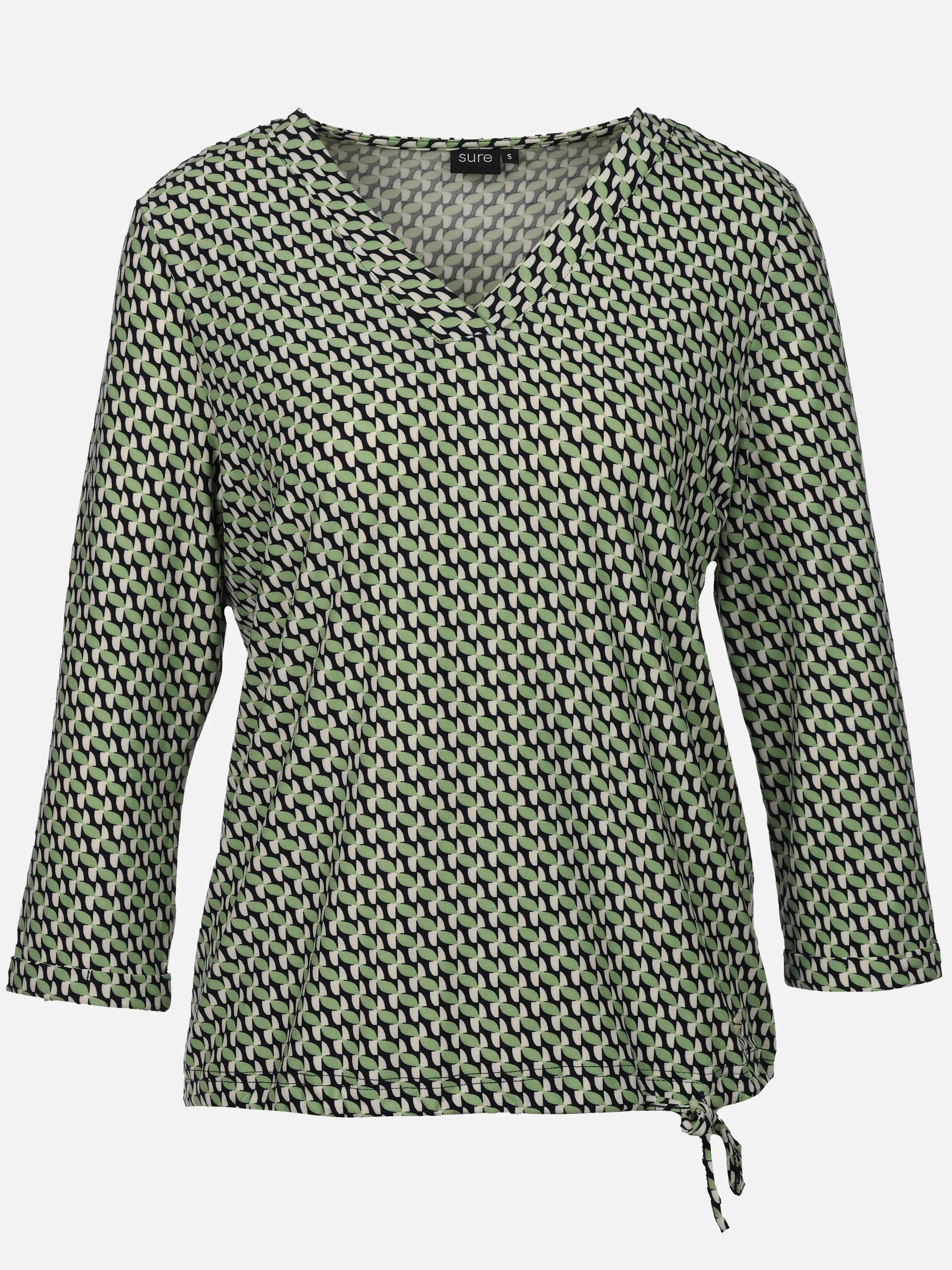 Sure Da-Shirt m. Alloverprint Grün 922329 GREEN 1
