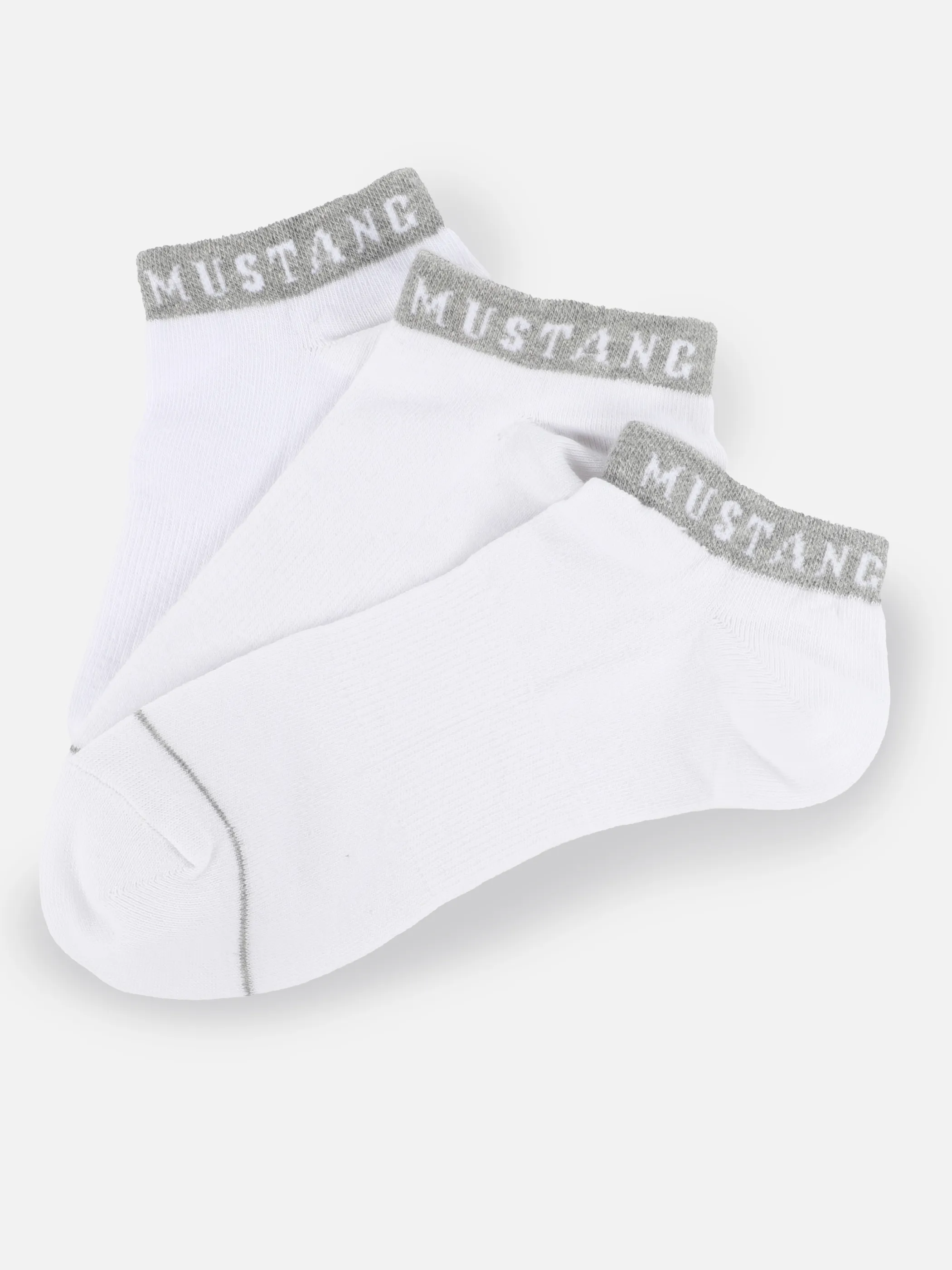 Mustang MU33031 He-Sneaker 3er organic Weiß 861710 1001 1