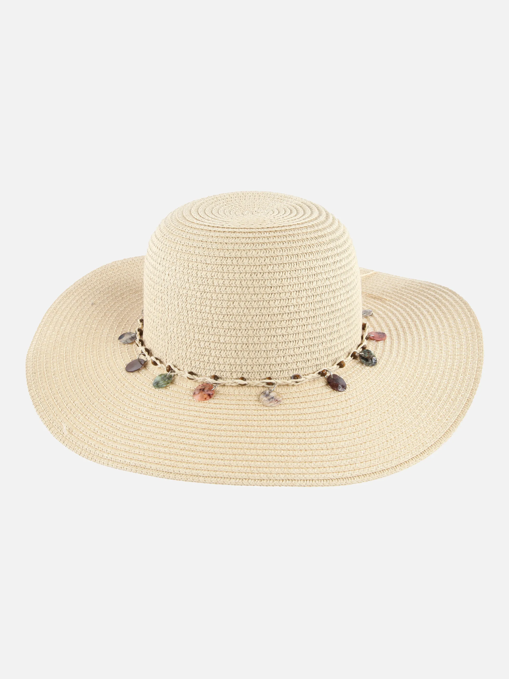 Lisa Tossa Da-Strohhut m. Muschelkette Braun 875556 BEIGE 1 Lisa Tossa Da-Strohhut m. Muschelkette Braun 875556 BEIGE 1